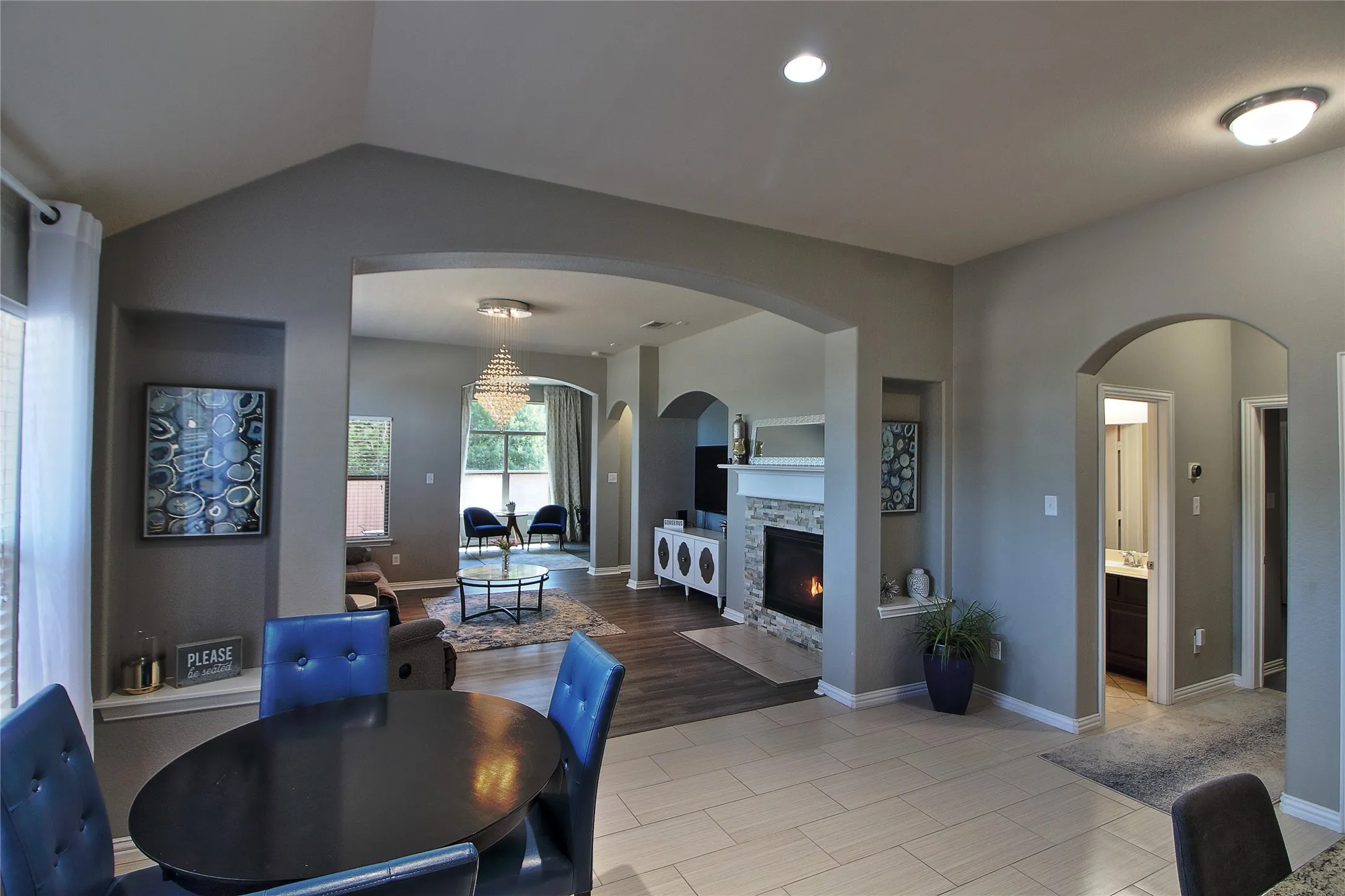 The open flow of this home is perfect!