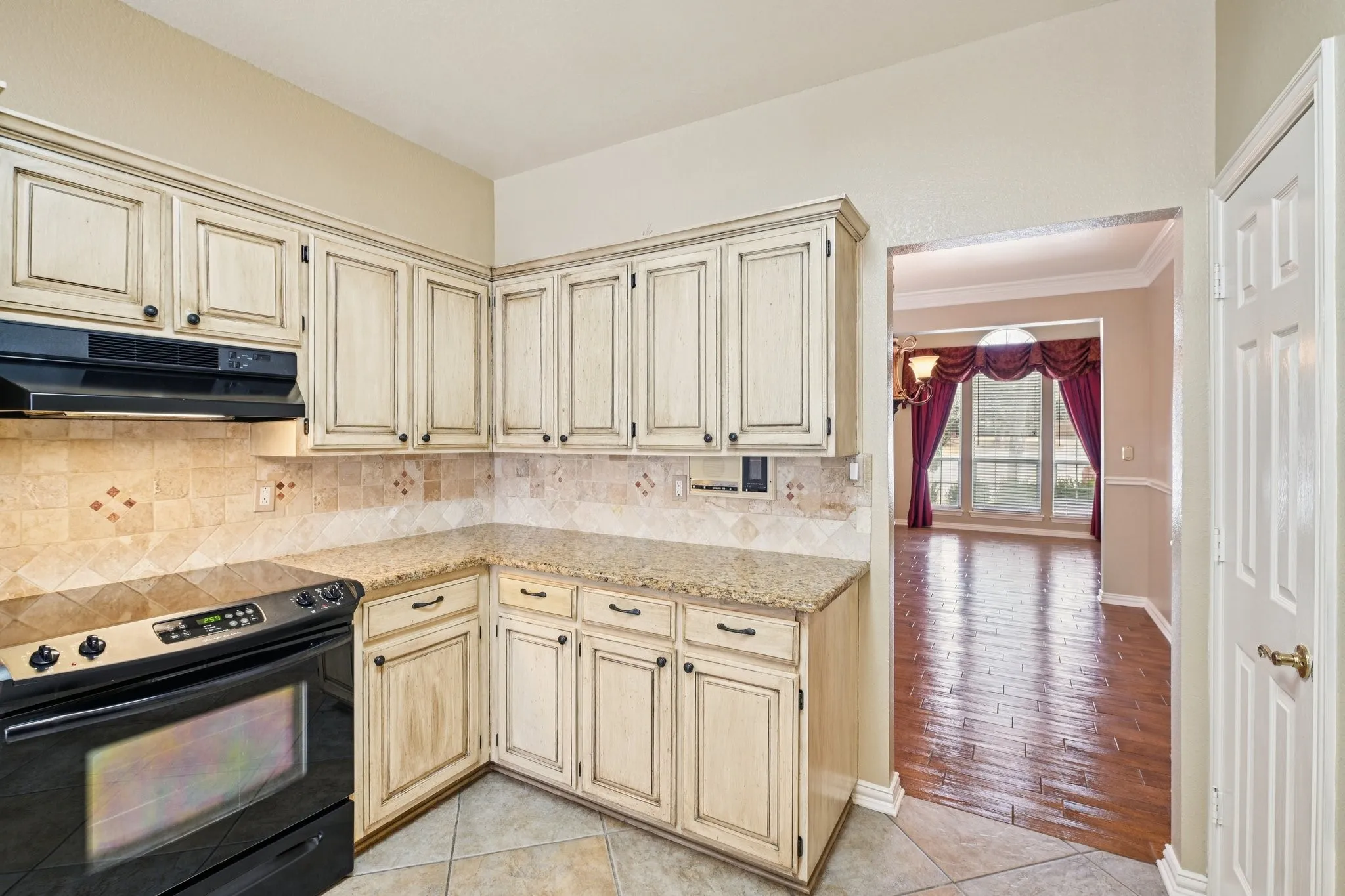 looking into formal dining & living room