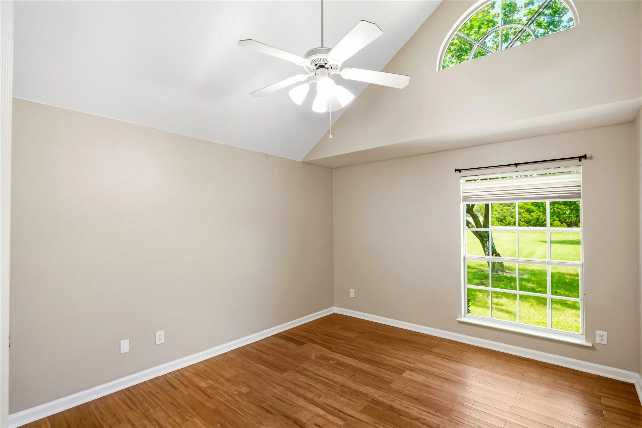 Another Secondary bedroom with vaulted ceilings