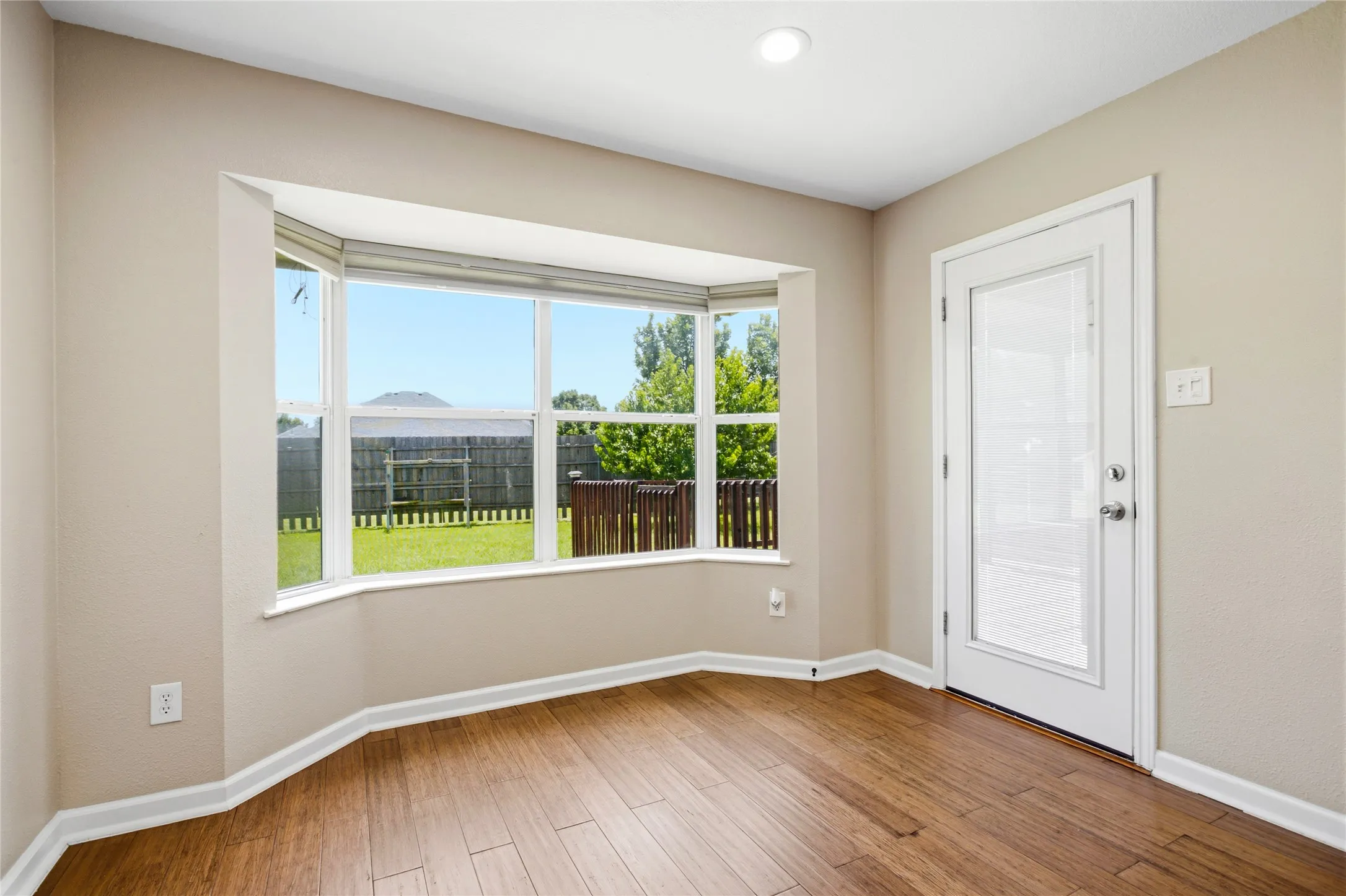 Breakfast nook and patio door access