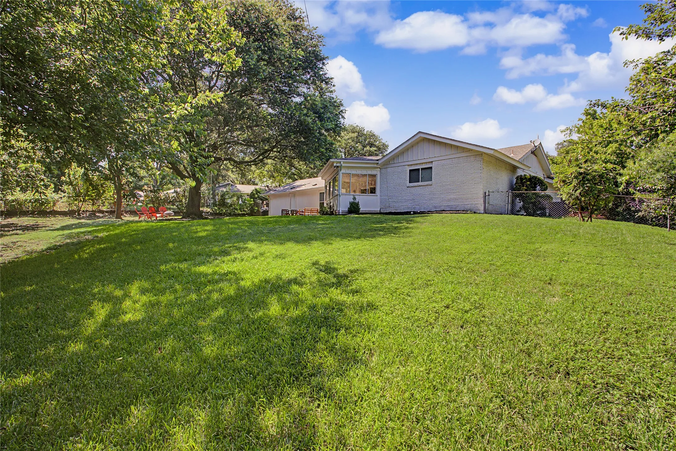 large back yard