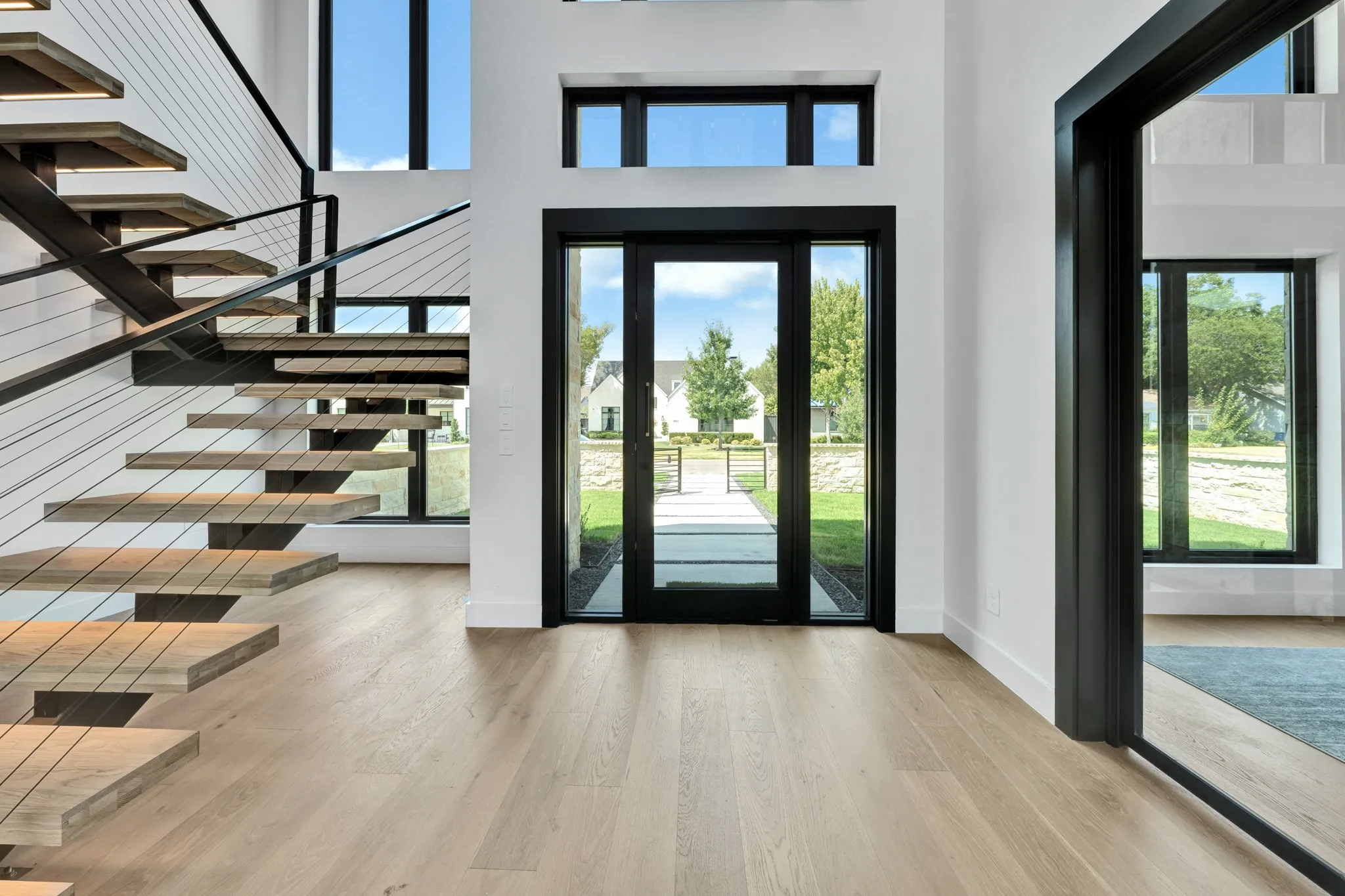 Foyer and front staircase