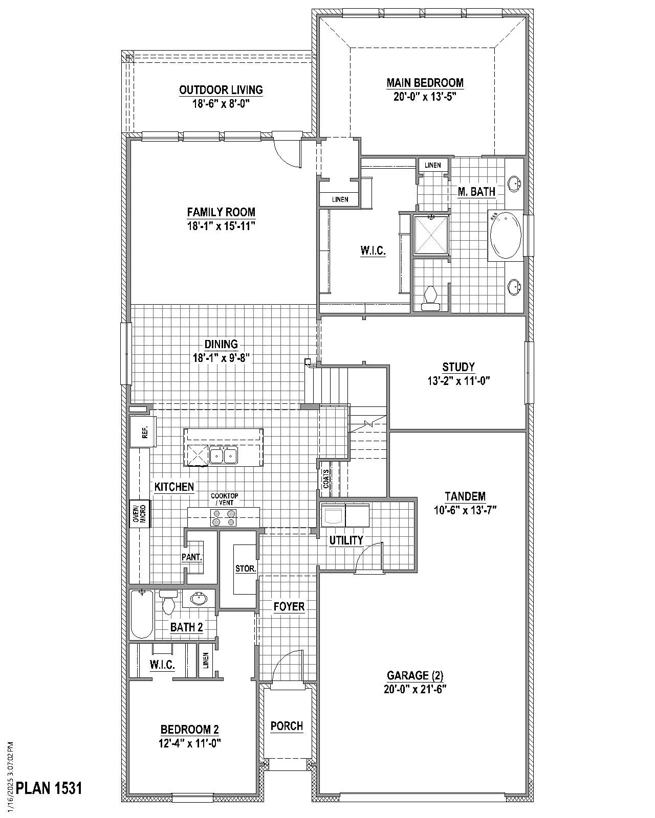 1st Level Floor plan