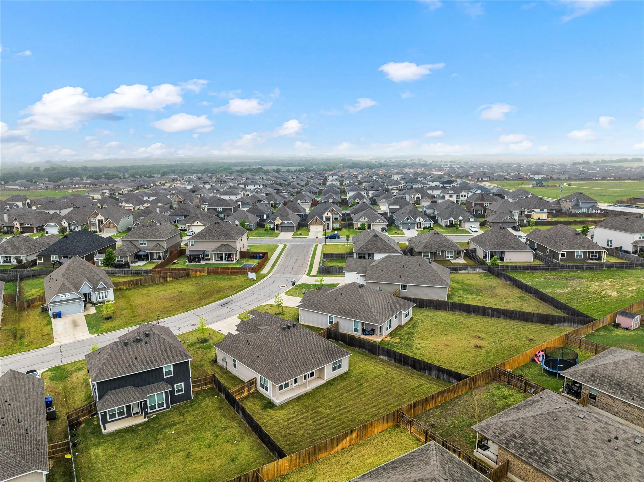 Expansive neighborhood with numerous single-family residences