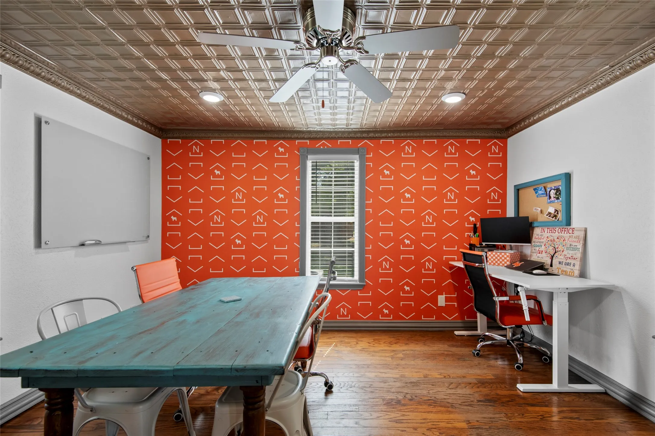 Large room downstairs with plenty of natural light.