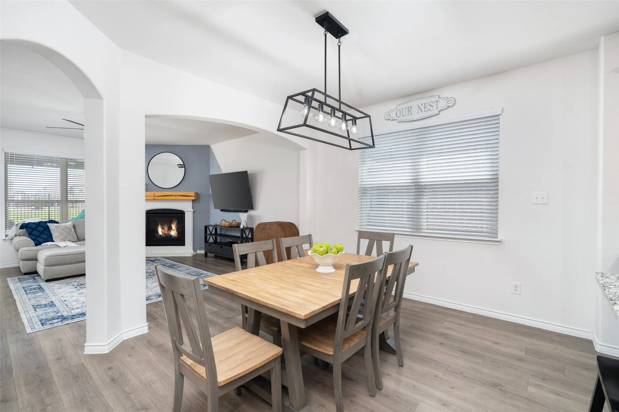 Dining Area with room for everyday living and entertaining.