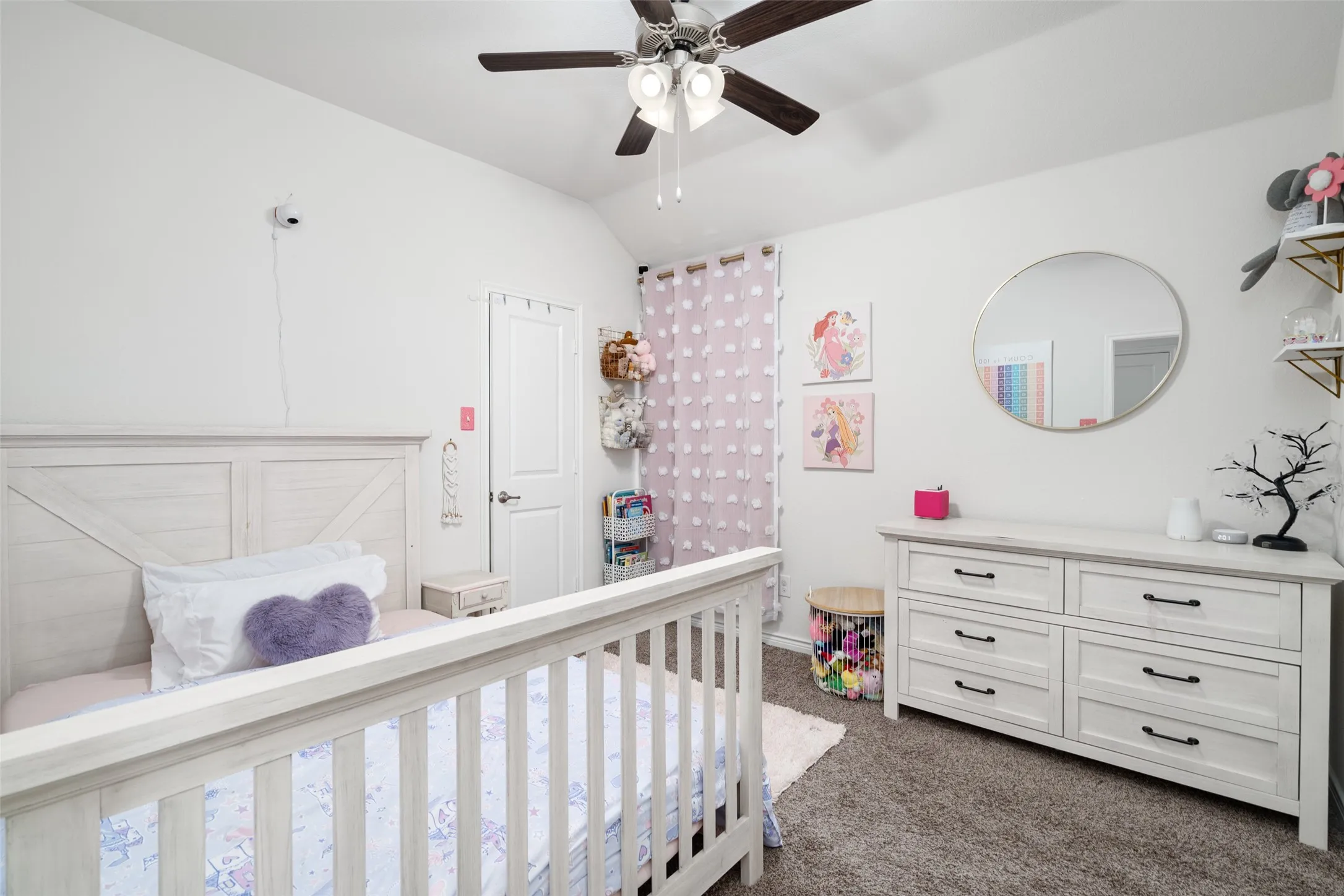 Secondary Bedroom upstairs with Jack and Jill Bathroom.