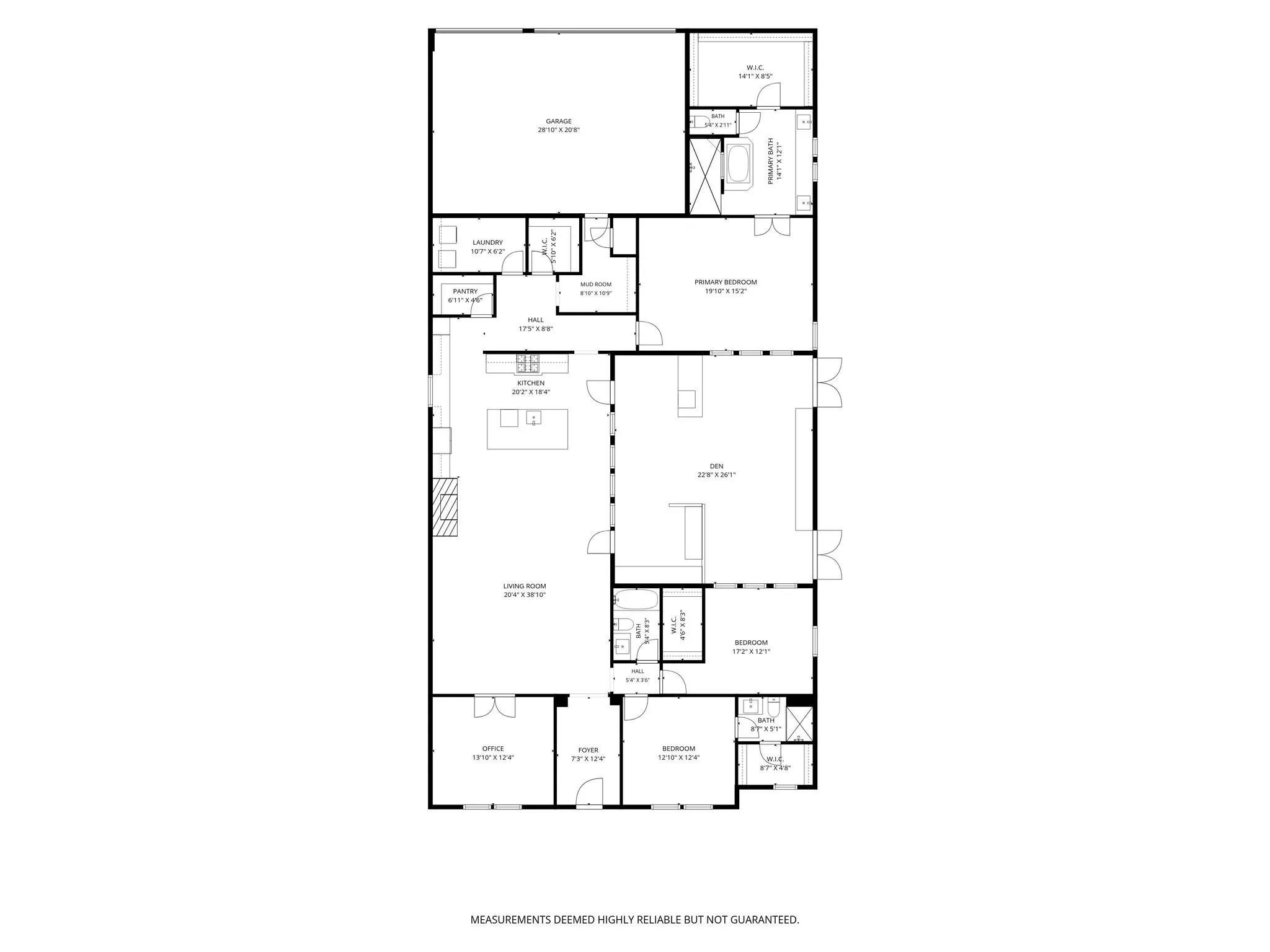 Floor plan for 4280 Wellesley Ave.  3481 square feet of luxury living.