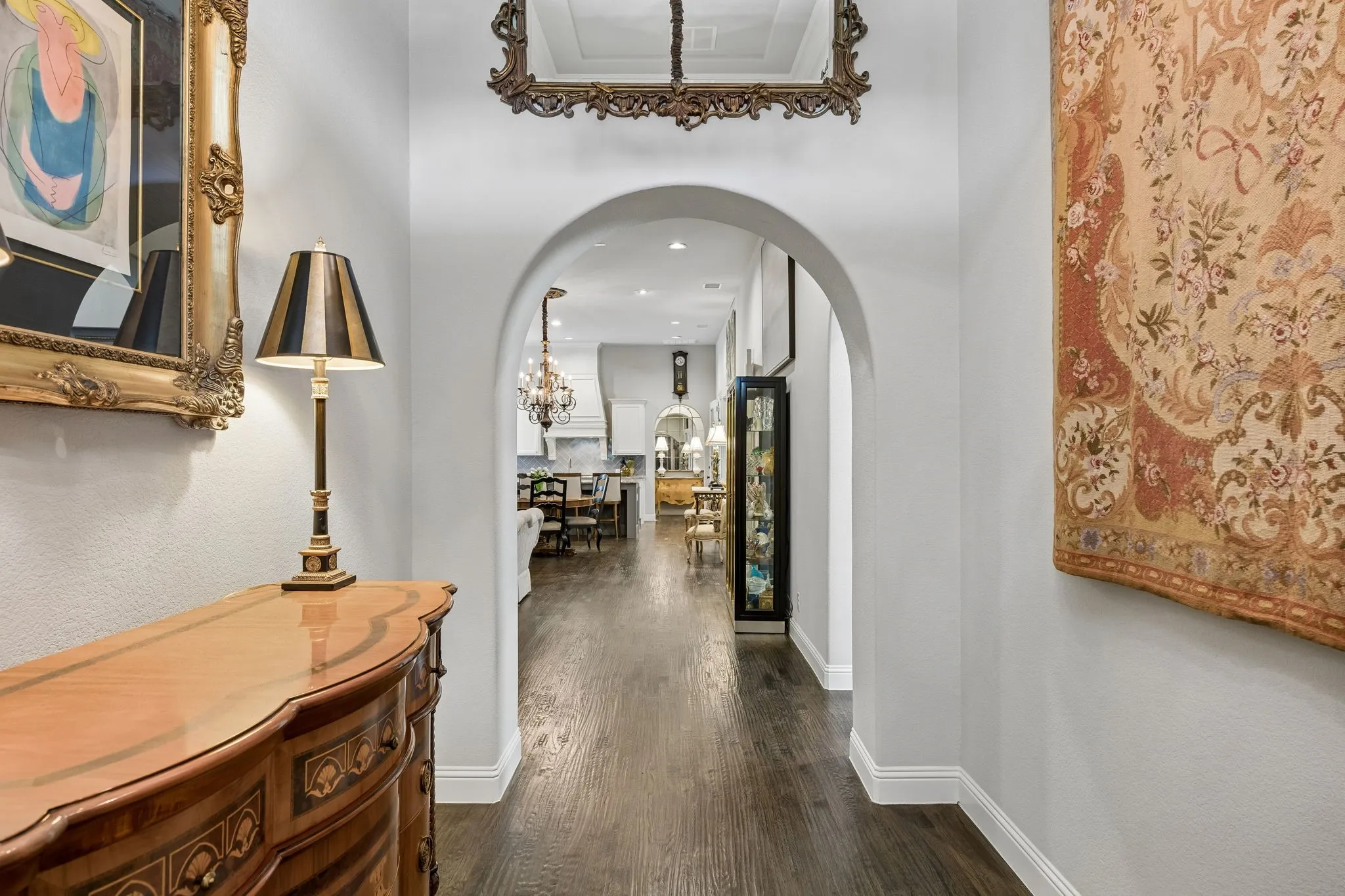 Enter through the foyer into a wide open floorplan.