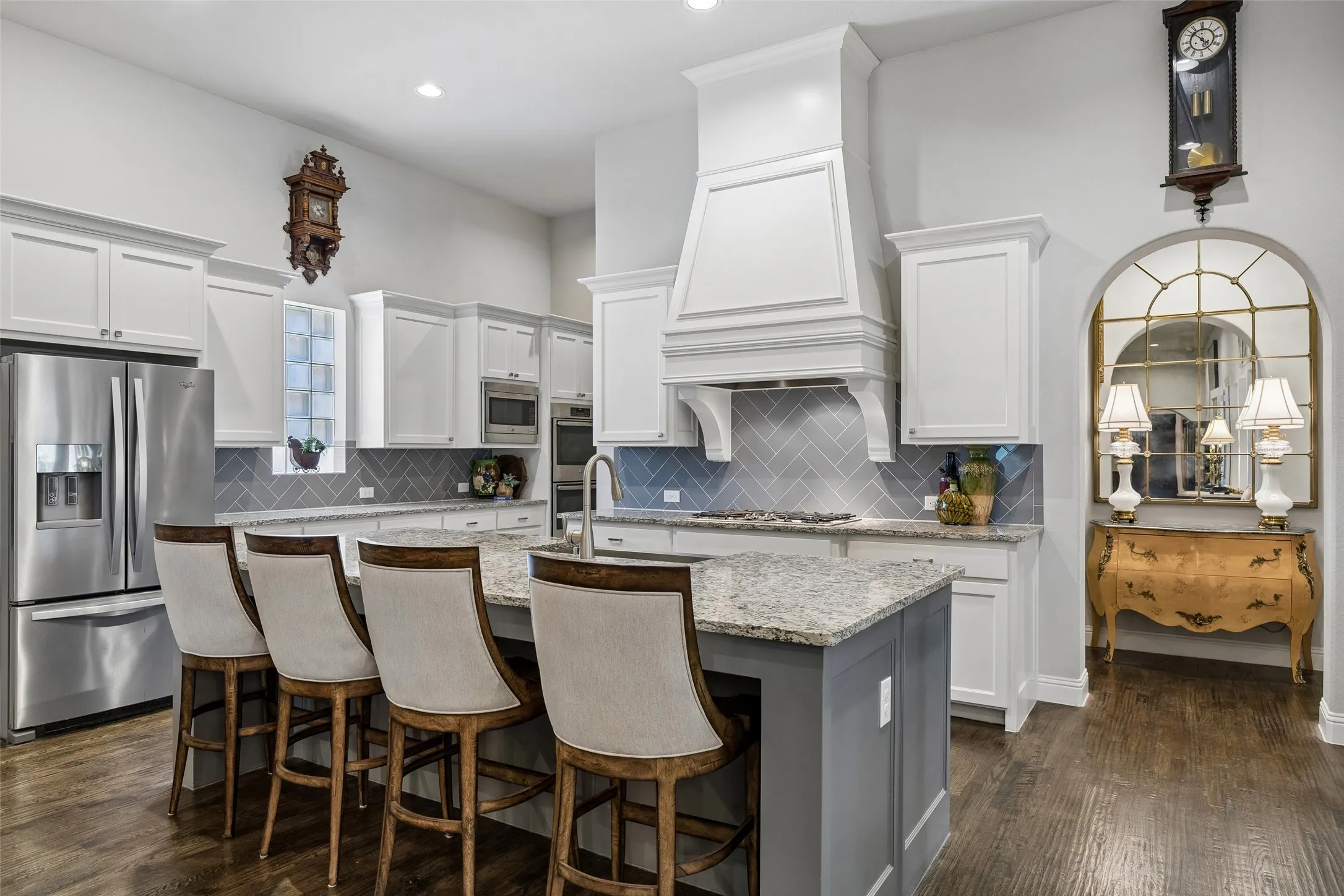 So much entertaining space.. eat-in at the kitchen island OR in one of the two dining areas.