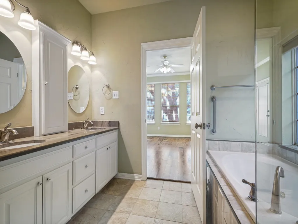 The large walk-in closet in the primary bedroom
