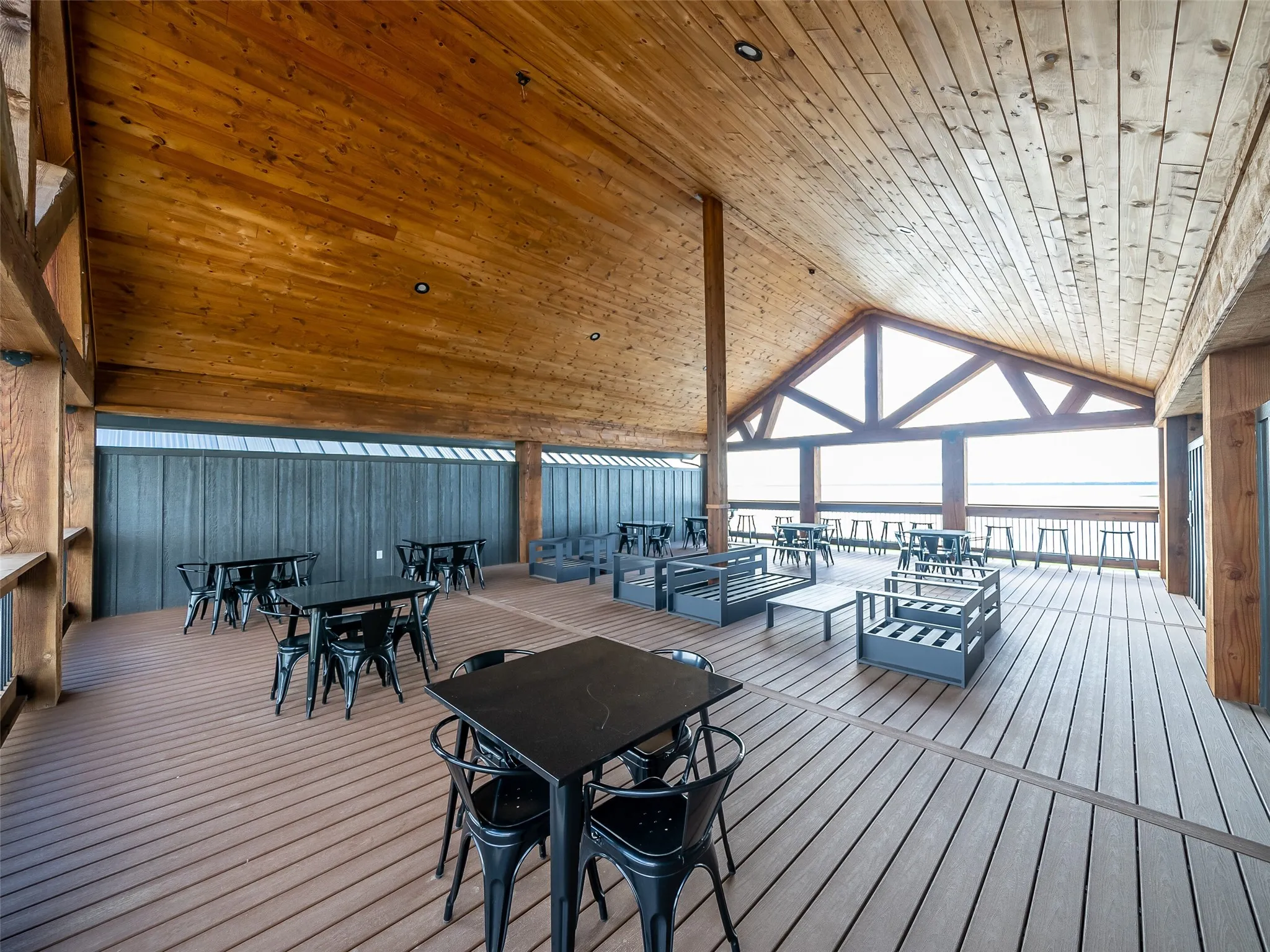 upstairs deck area