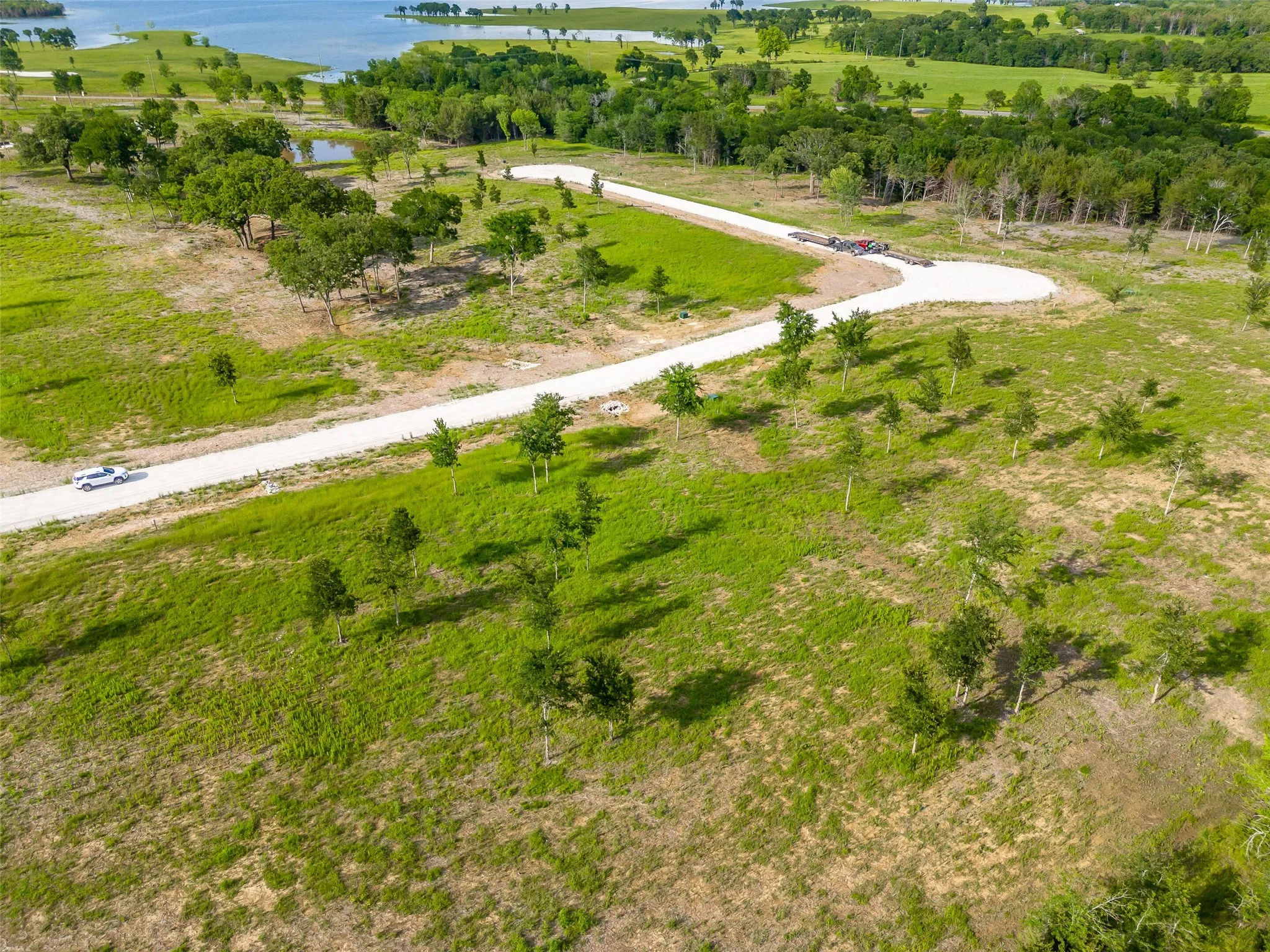 Drone / aerial view of Lake Bois D'arc
