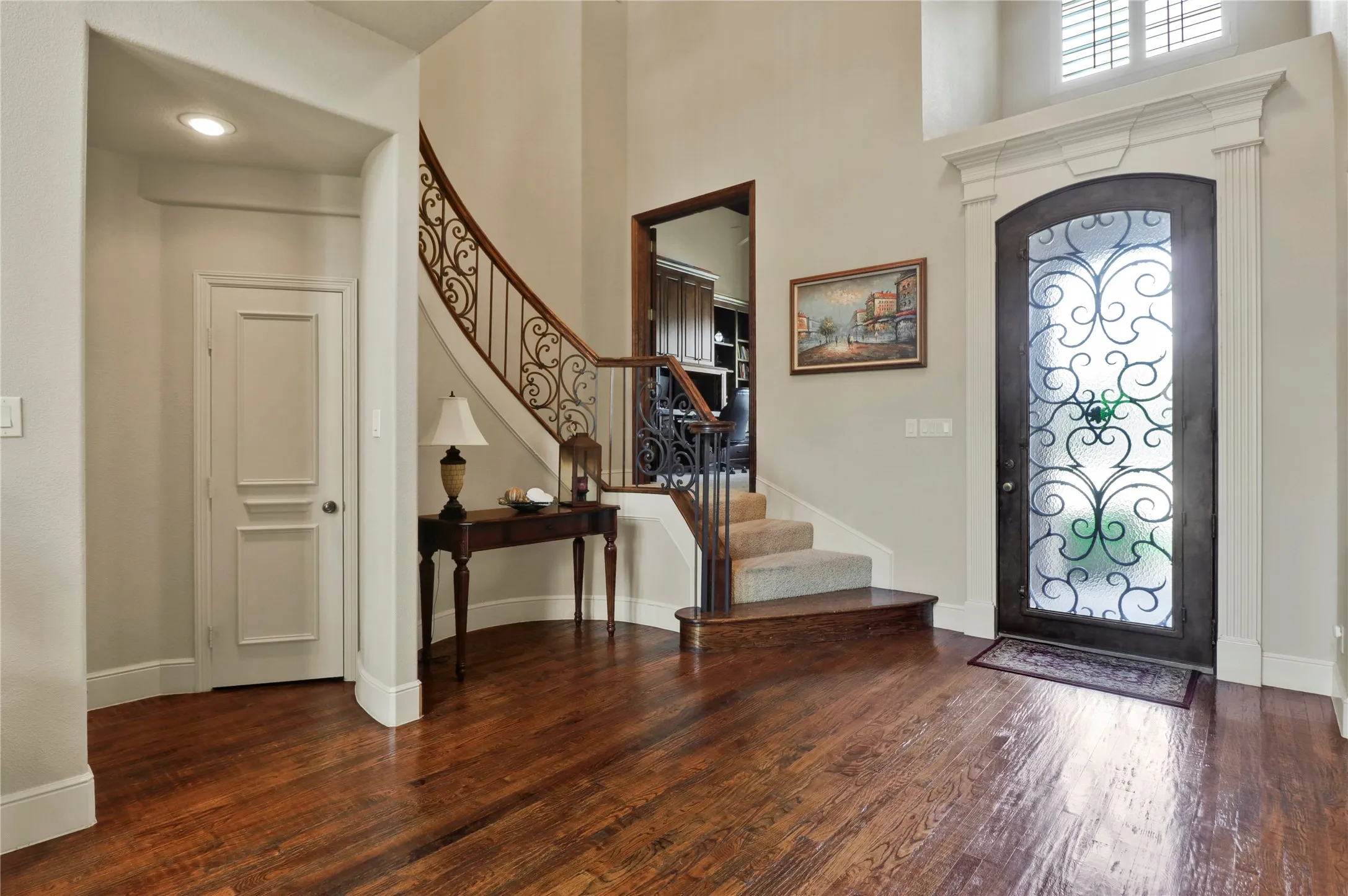 Entry. Office is just off the stairs.