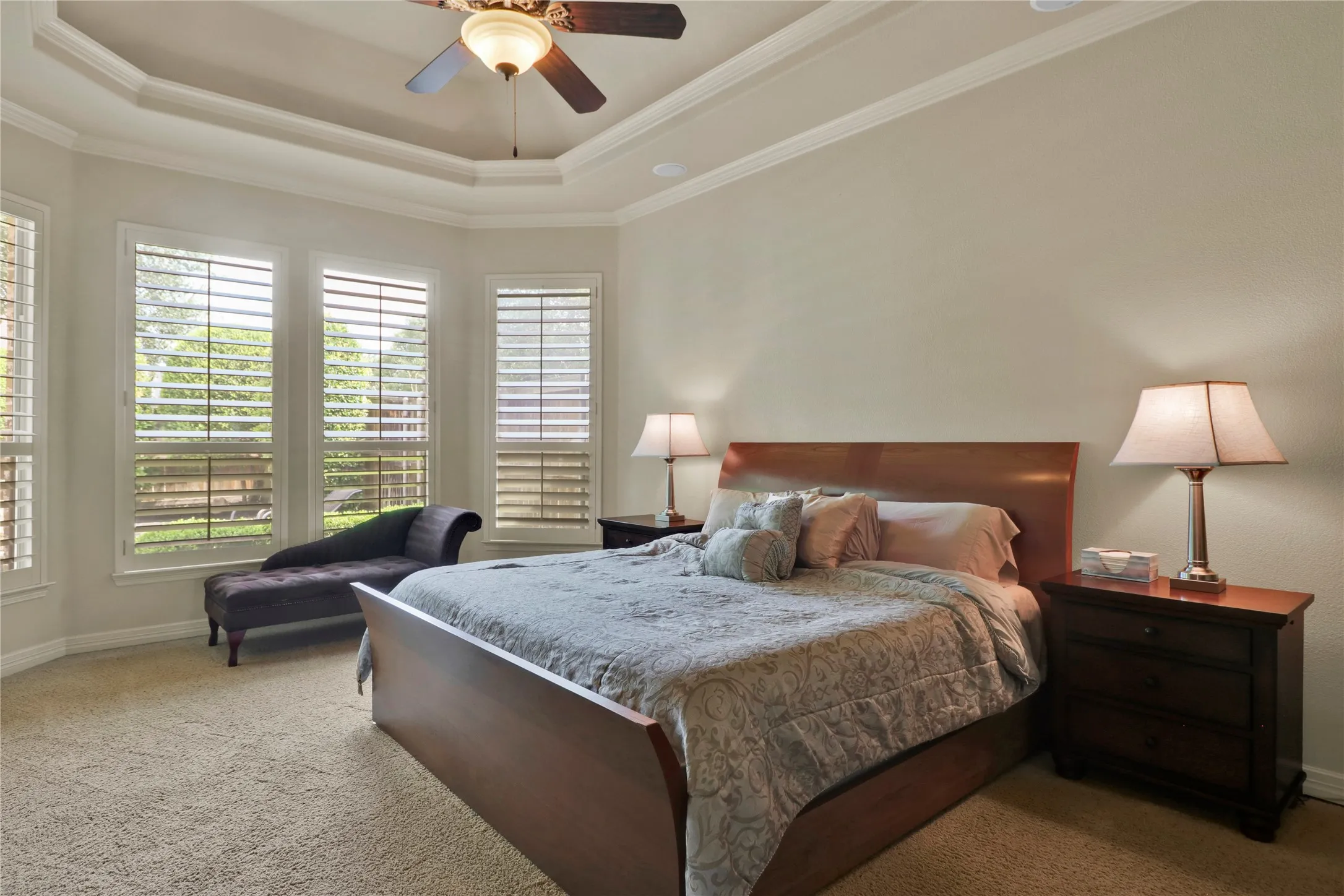 Master retreat with sitting area.