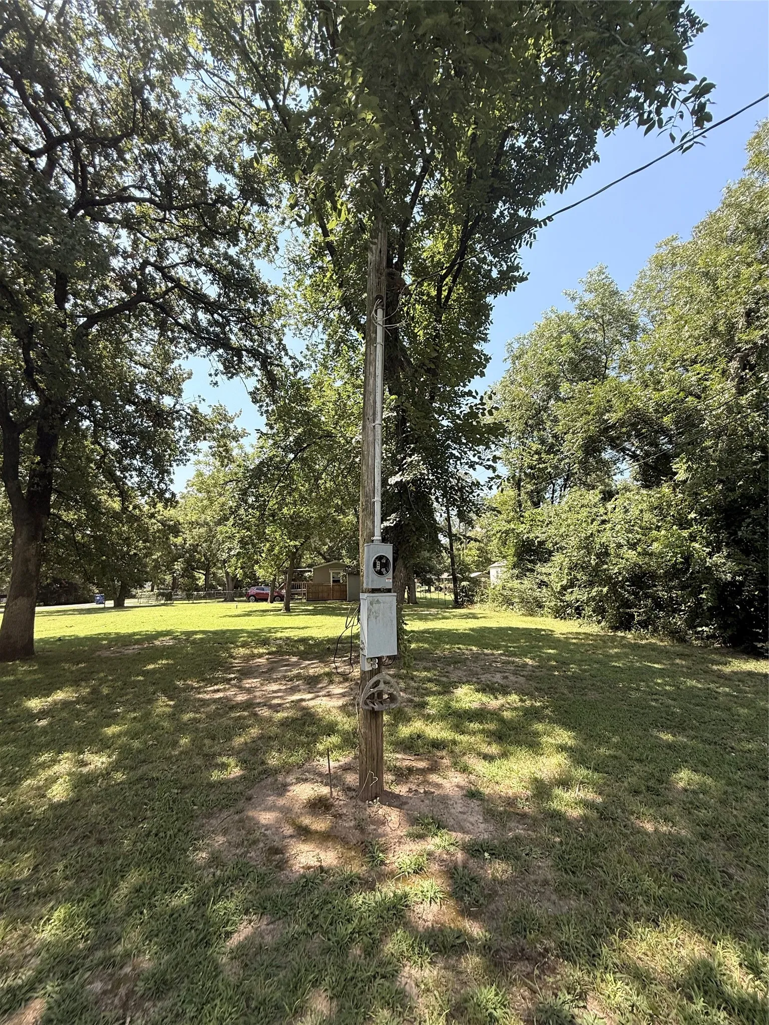 utility pole is in place, meter needs to be added.