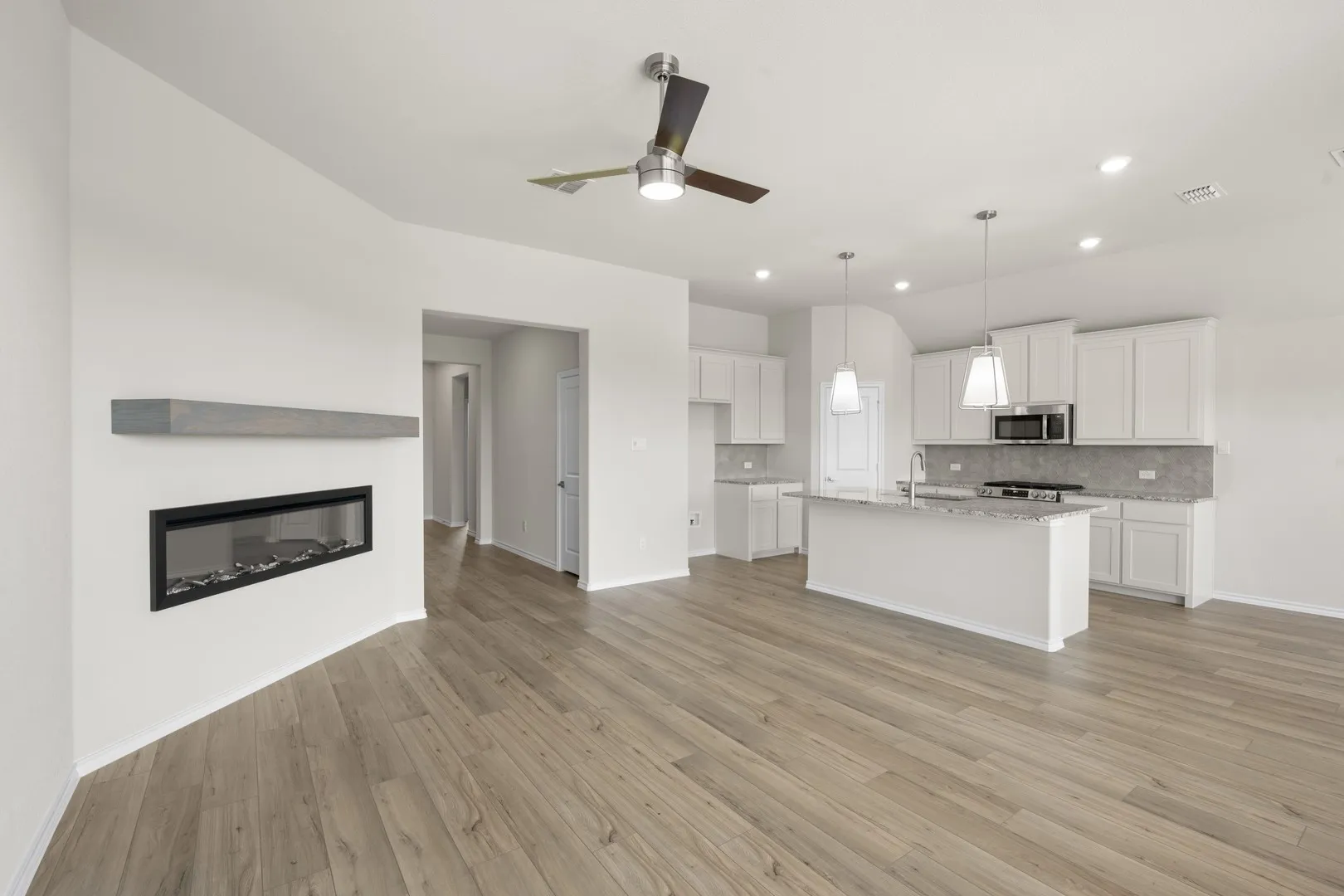 DFW-Meadow Park-Concept 1660-7405 Lavender Lane- Living Room- Risewell Homes-2