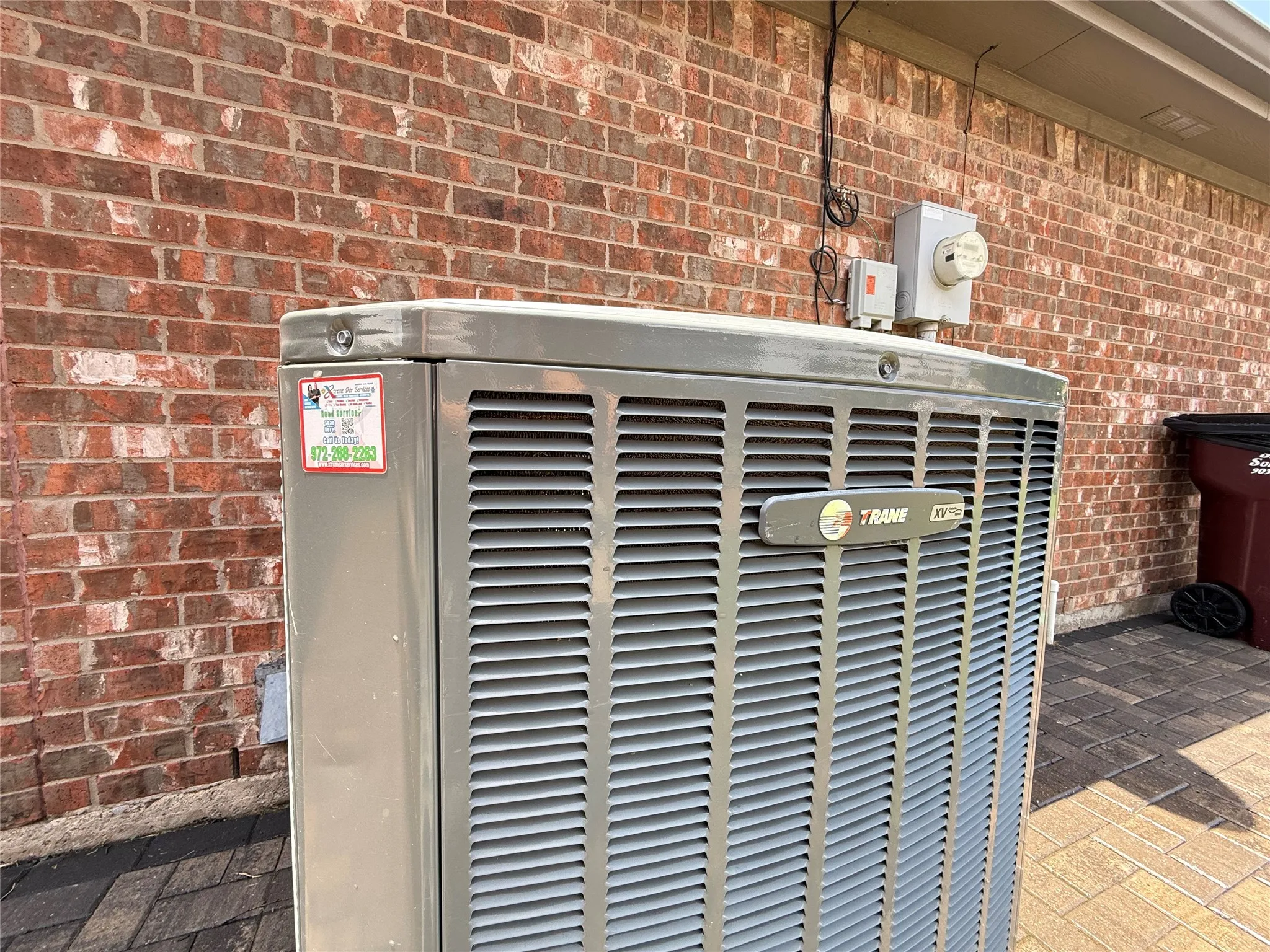 High efficiency Trane HVAC system provides valuable comfort and peace of mind for Texas summers.