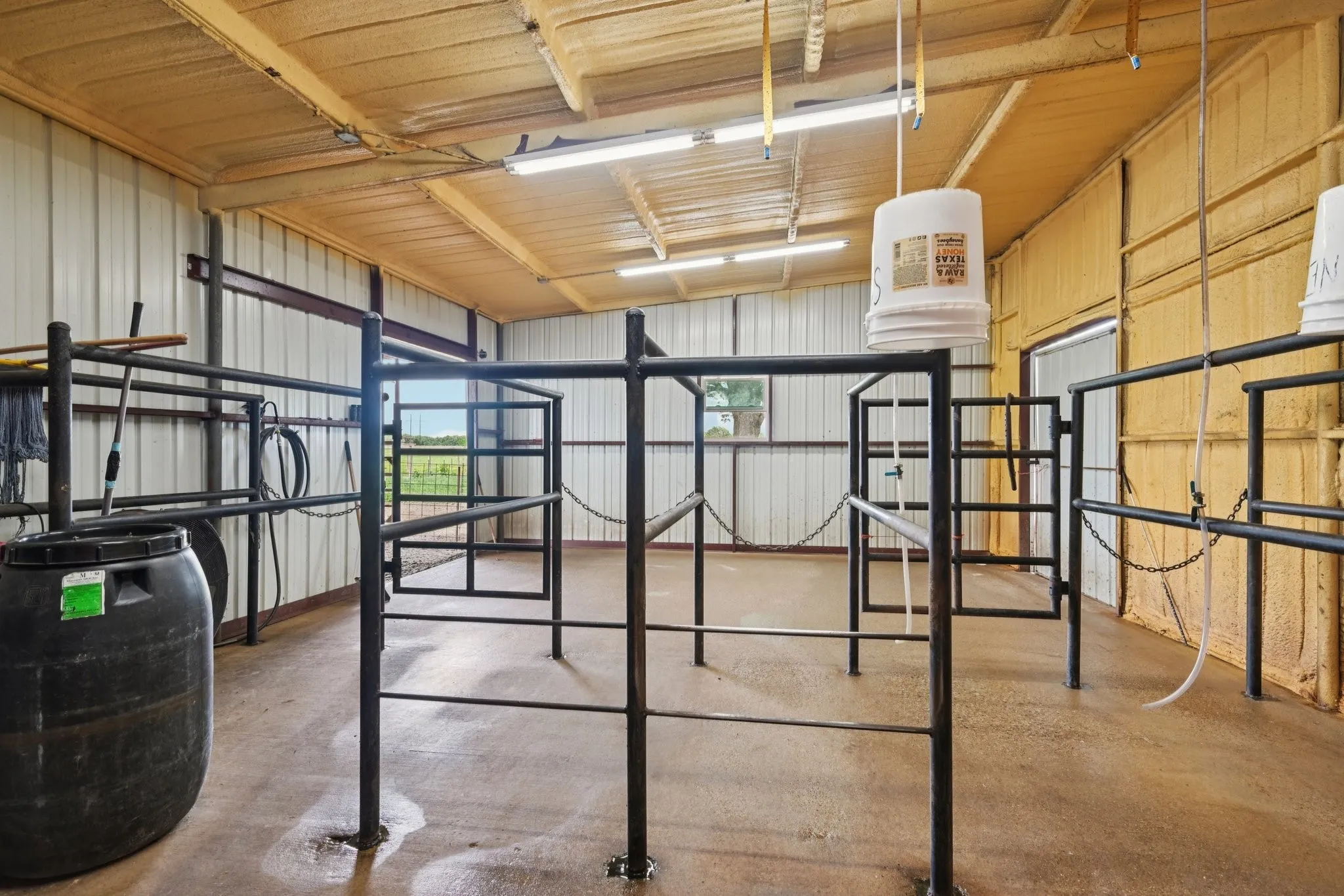 Versatile Area...Milking Area, Horse Wash Station, Hot AND Cold Water is in this AREA