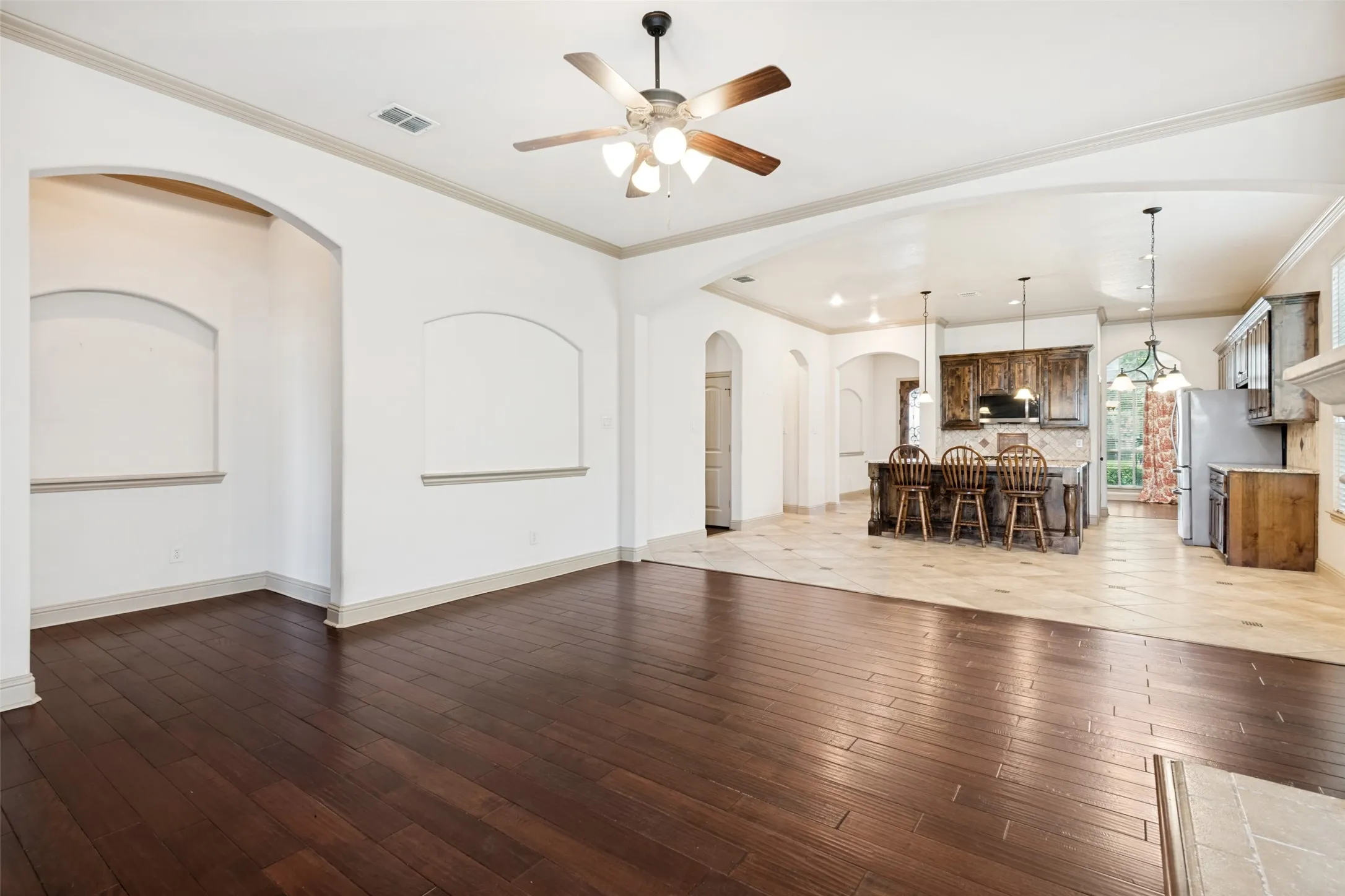Open Family room.