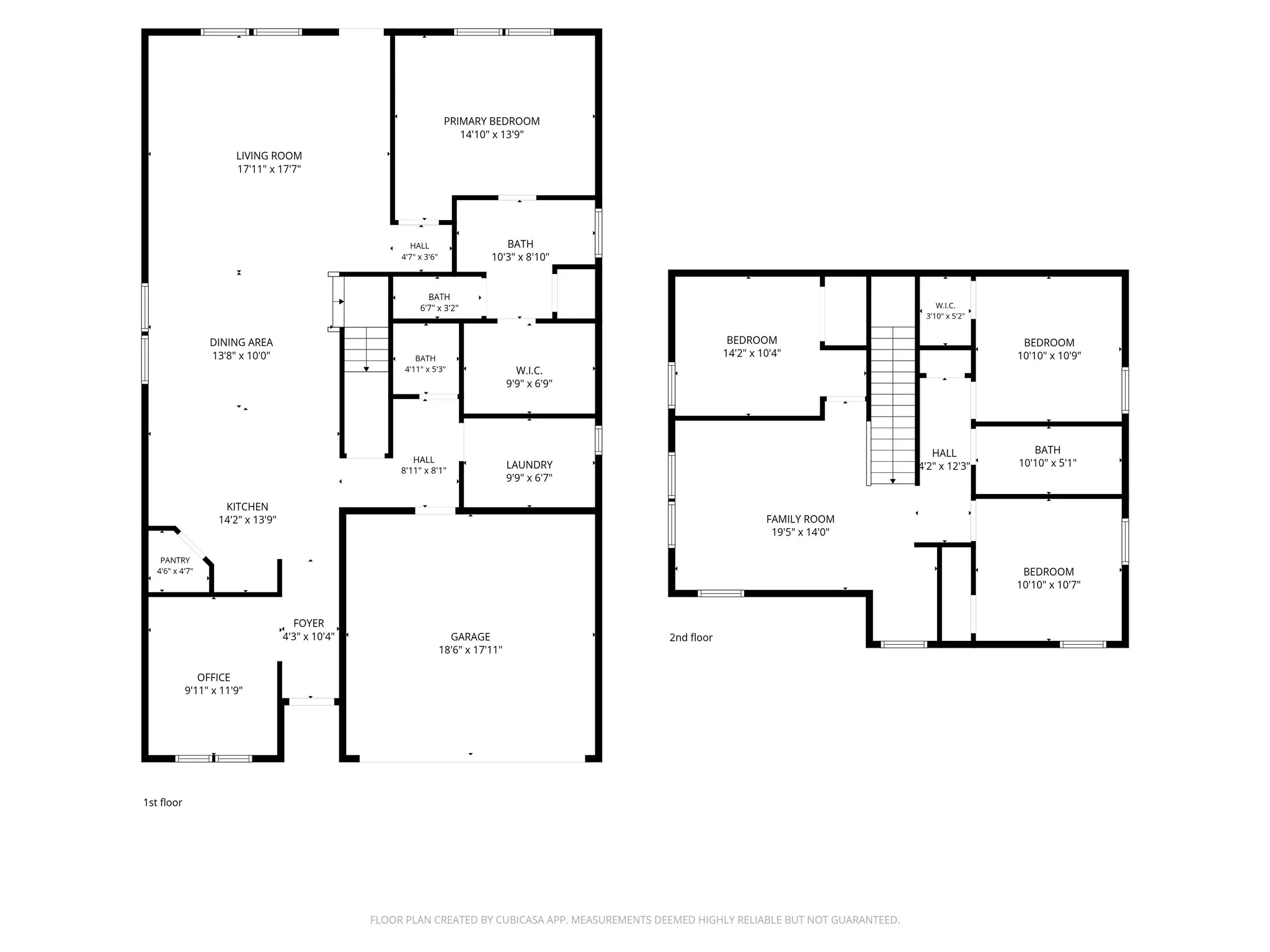 Dedicated Office. Primary bedroom 1st Floor.