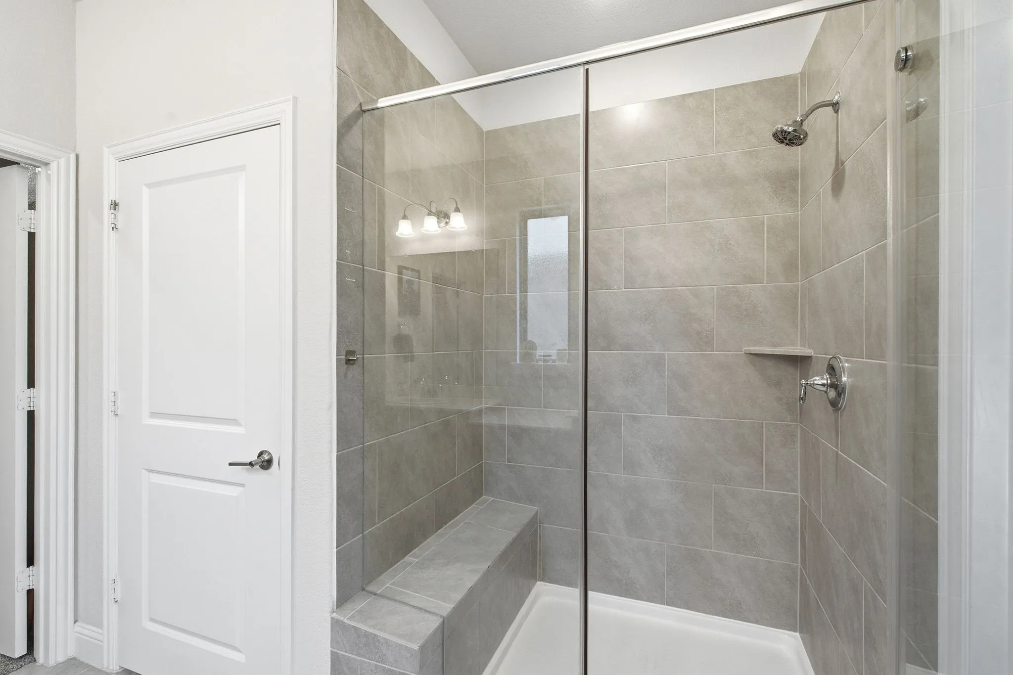 Primary Bathroom - spacious shower.