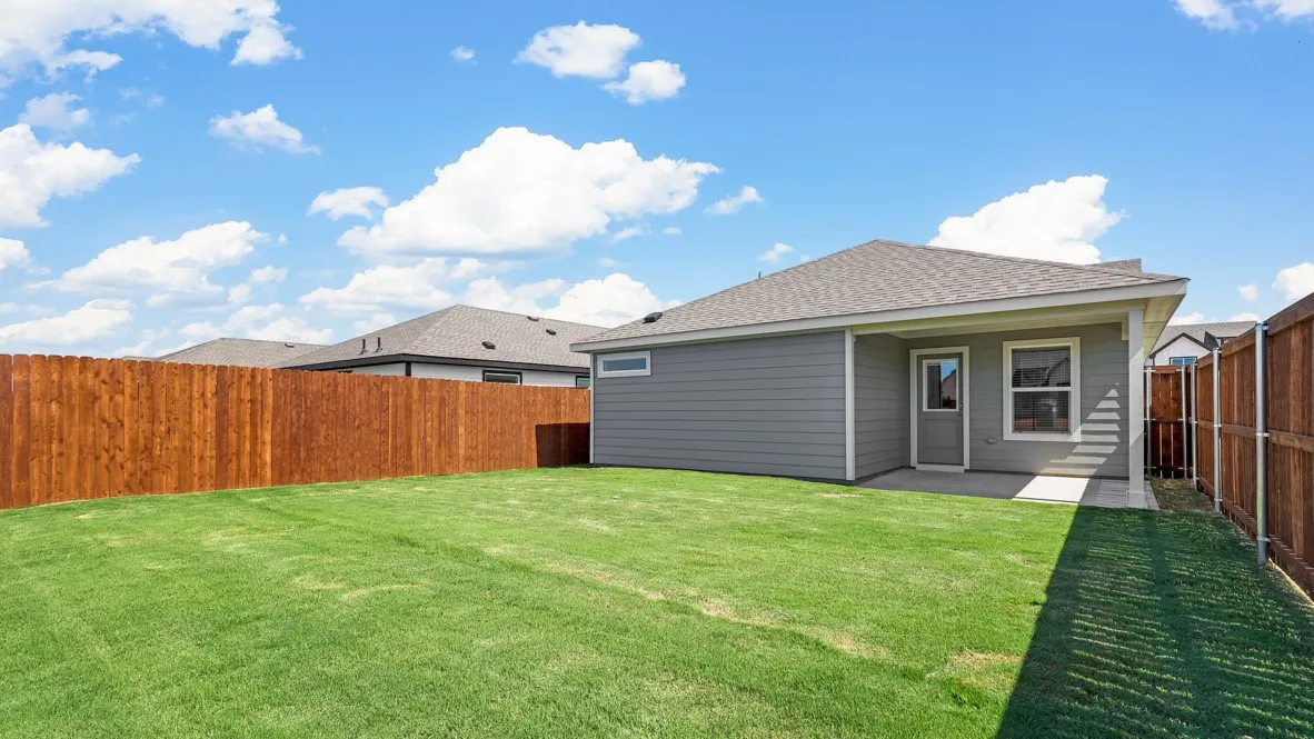 Backyard - All Home and community information, including pricing, included features, terms, availability and amenities, are subject to change at any time without notice or obligation. All Drawings, pictures, photographs, video, square footages, floor plans, elevations, features, colors and sizes are approximate for illustration purposes only and will vary from the homes as built.