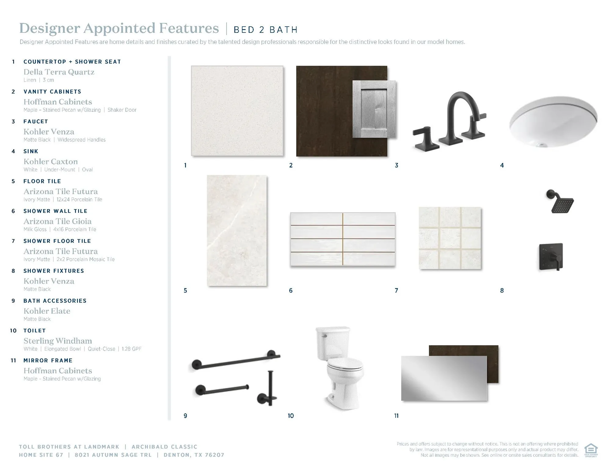 Archibald Classic-Primary Bath Selection