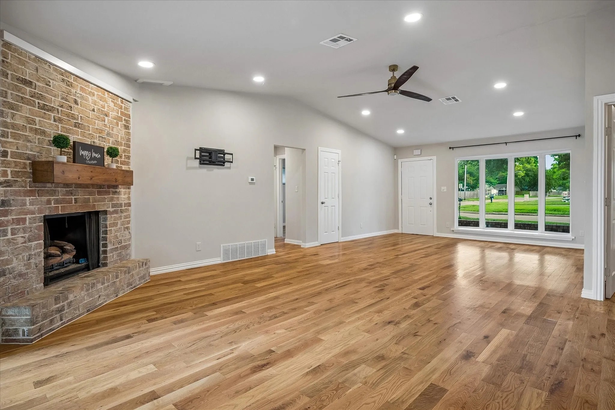 Cozy up to a warm fireplace in the wintertime