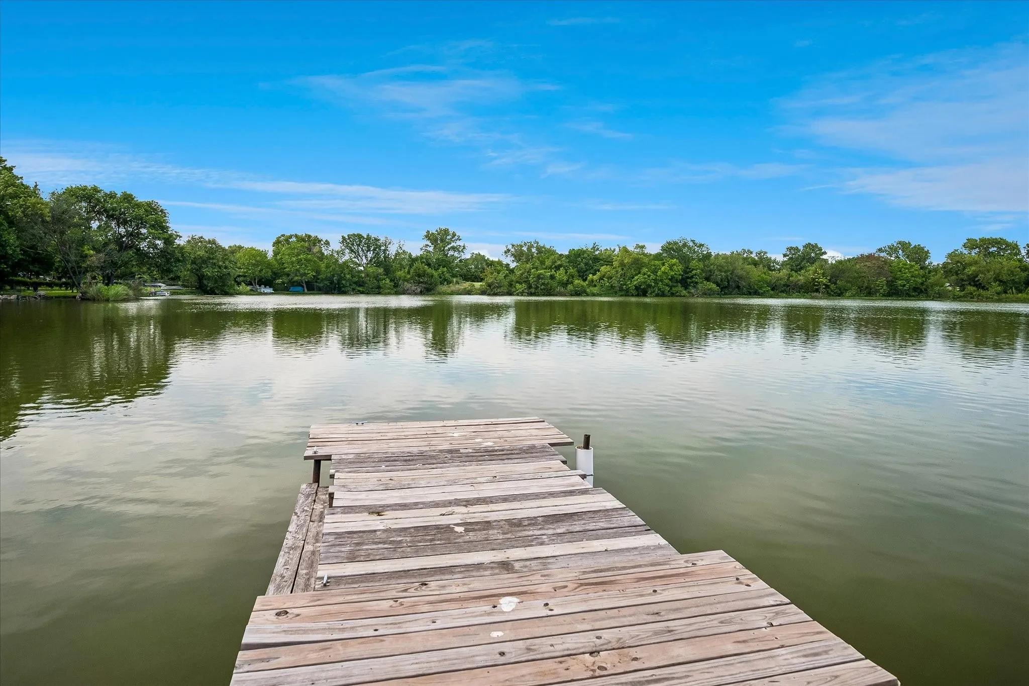 Dock for tying up your boat, fishing, etc.