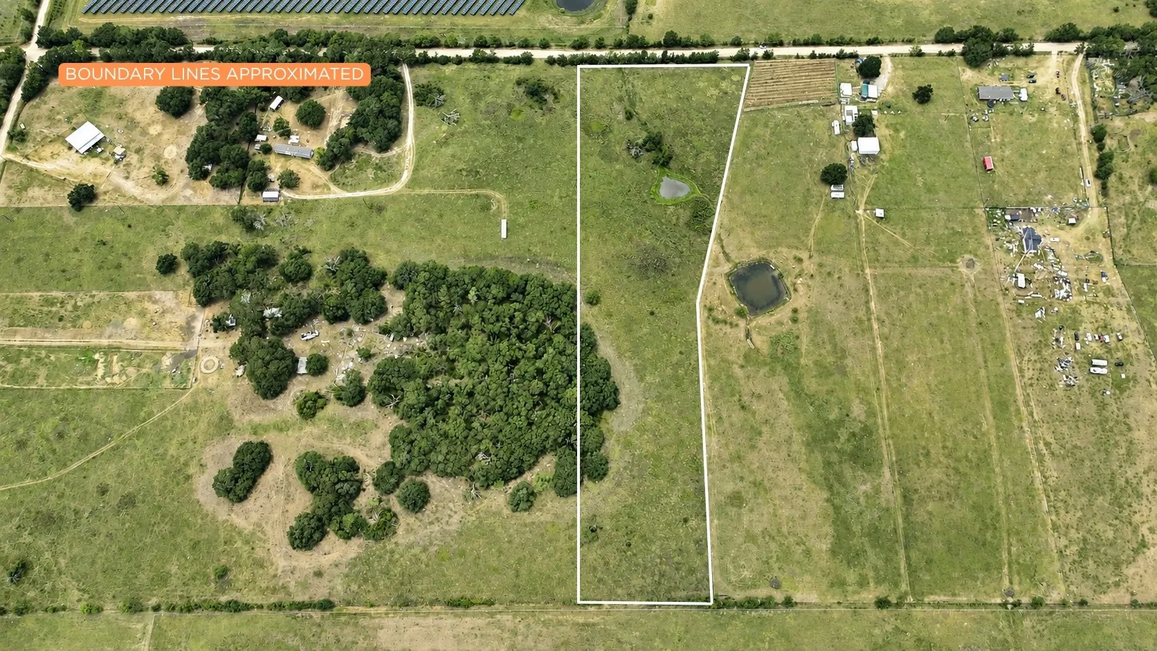 Open, level land provides flexibility for building, livestock, horses, gardening, and outdoor living.
