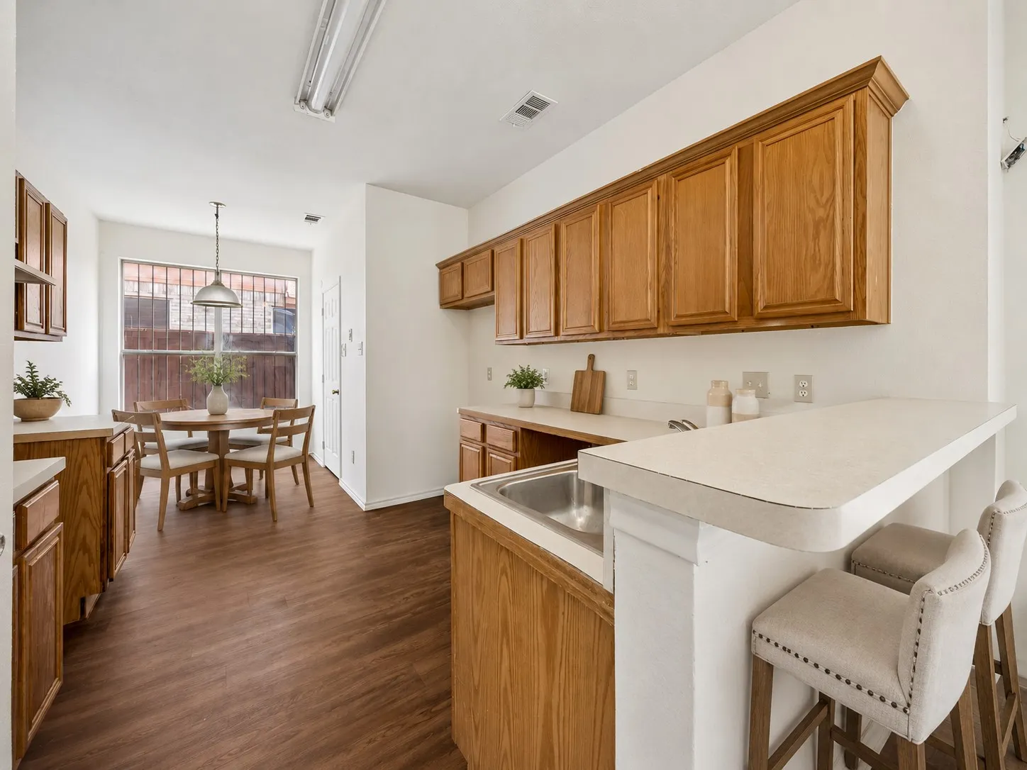 Kitchen & Breakfast Nook - virtually staged