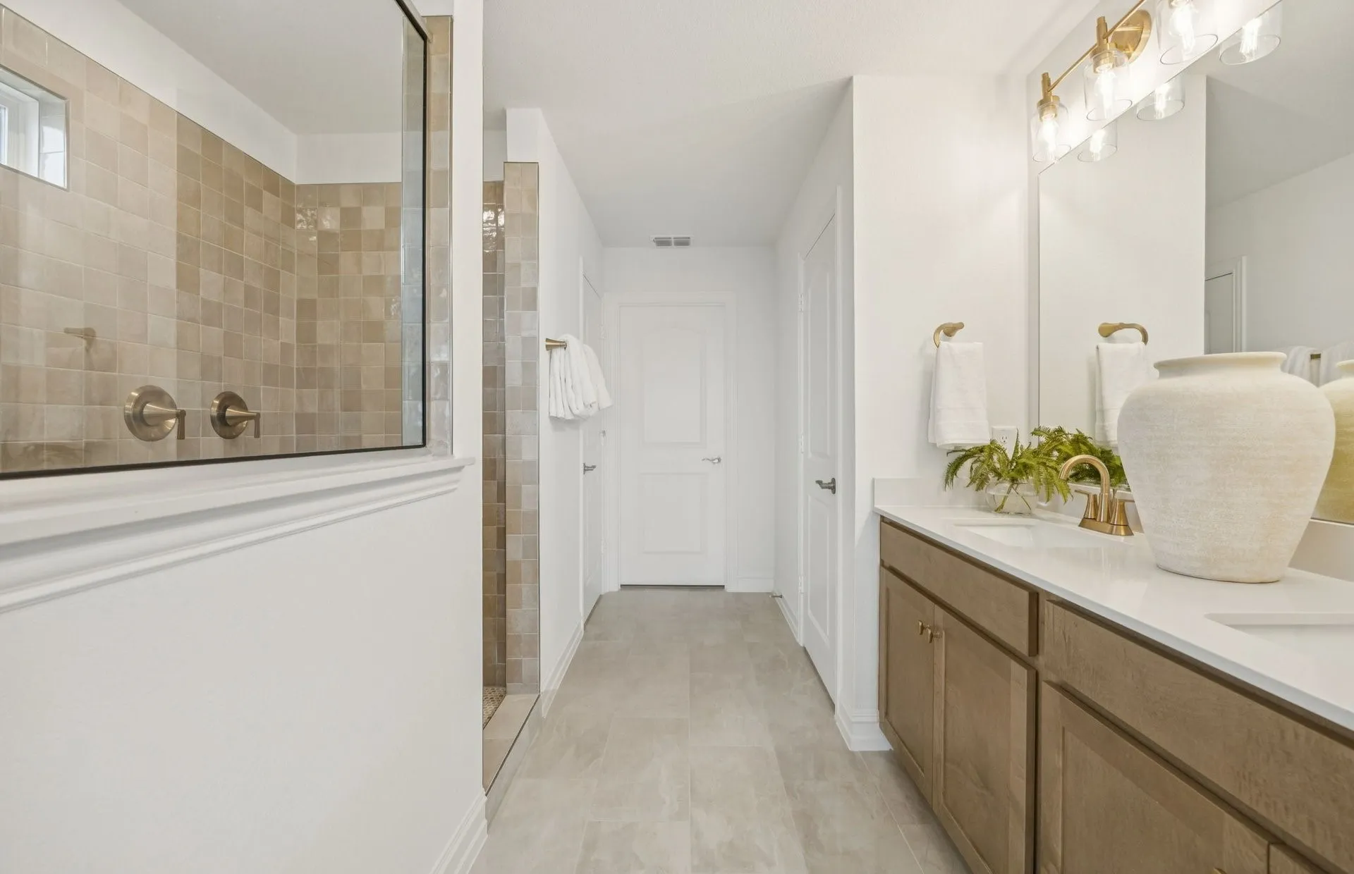 *Model Representation - Owner's private bath with double vanity