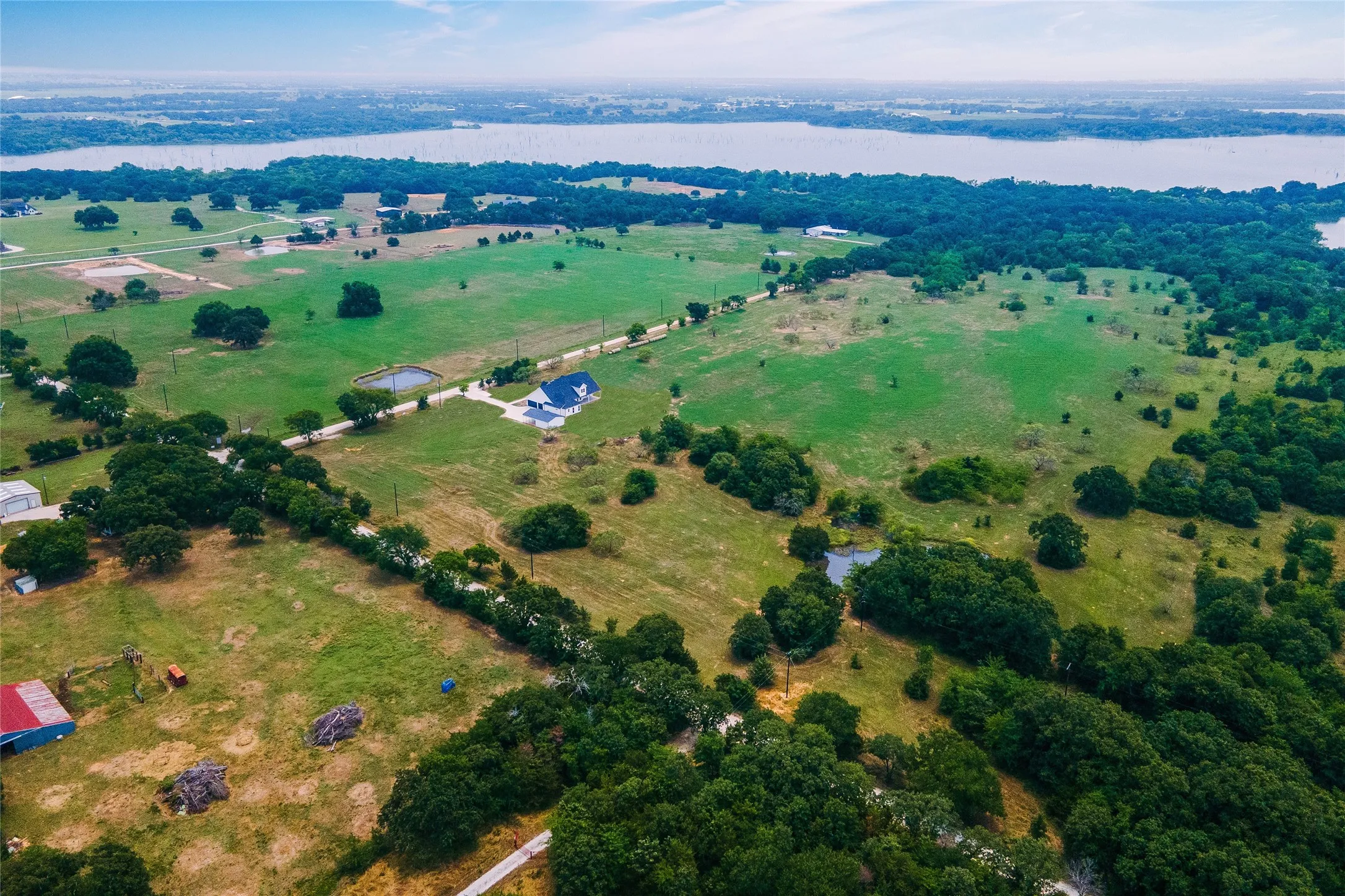 Country Roads on the Lake Tioga Aerial