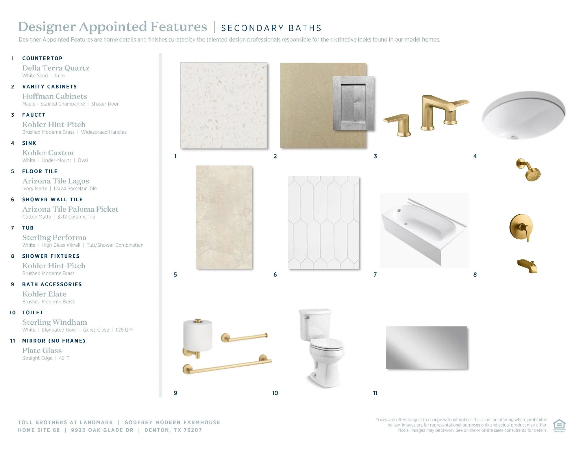 Godgrey Modern Farmhouse-Secondary Bath Selections