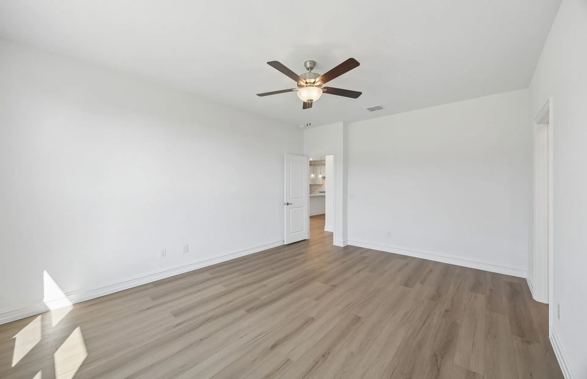 Spacious primary bedroom