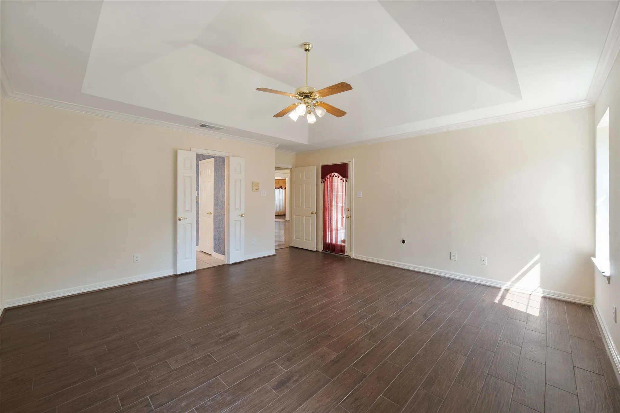 New paint.  Flooring is wood look ceramic tile