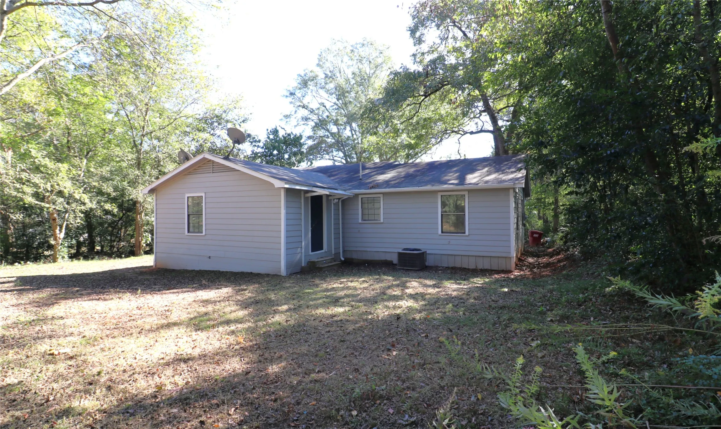 Rear view of property