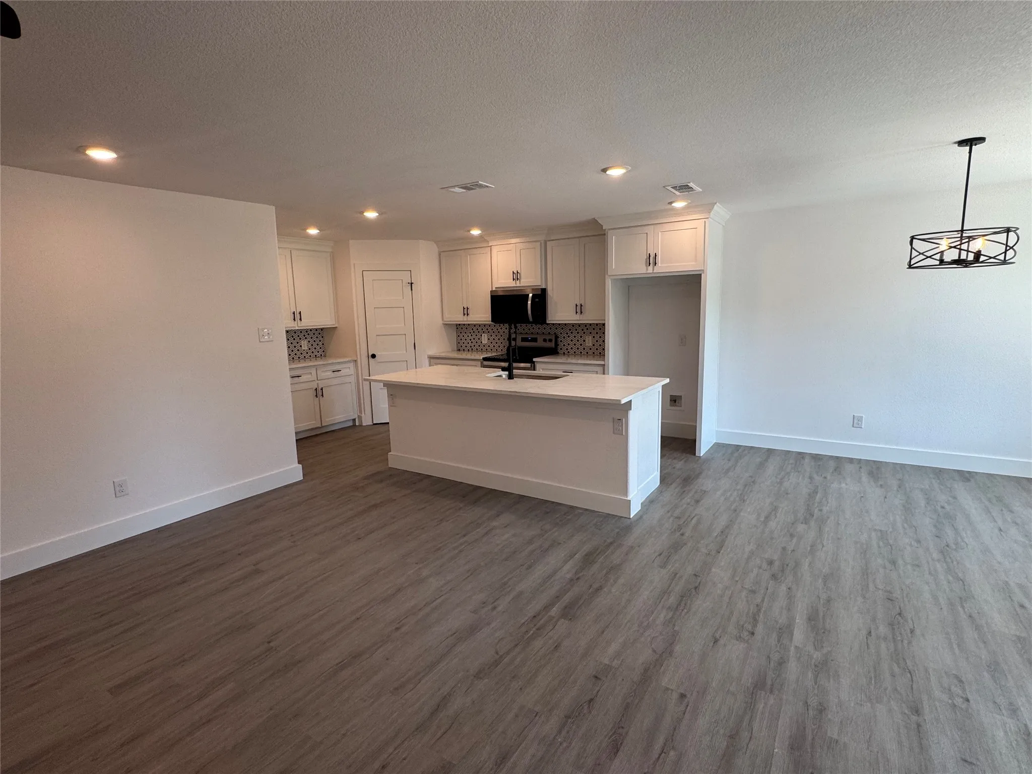 Living Room looking into Kitchen