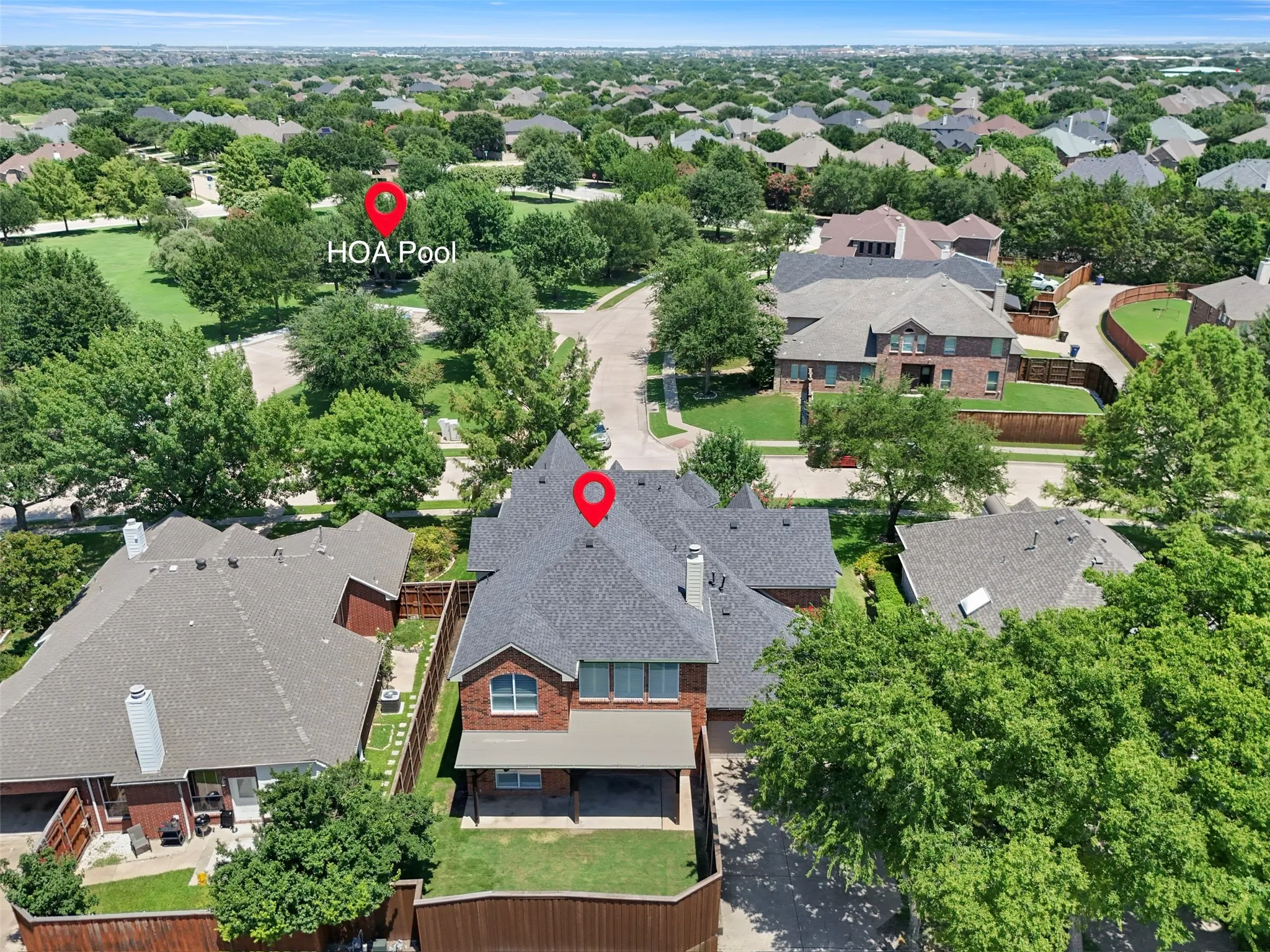 Directly across the street from the HOA Pool!
