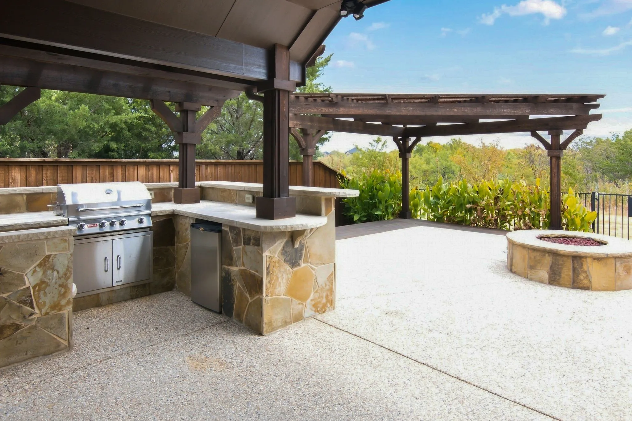 Outdoor Grill and Entertaining Area