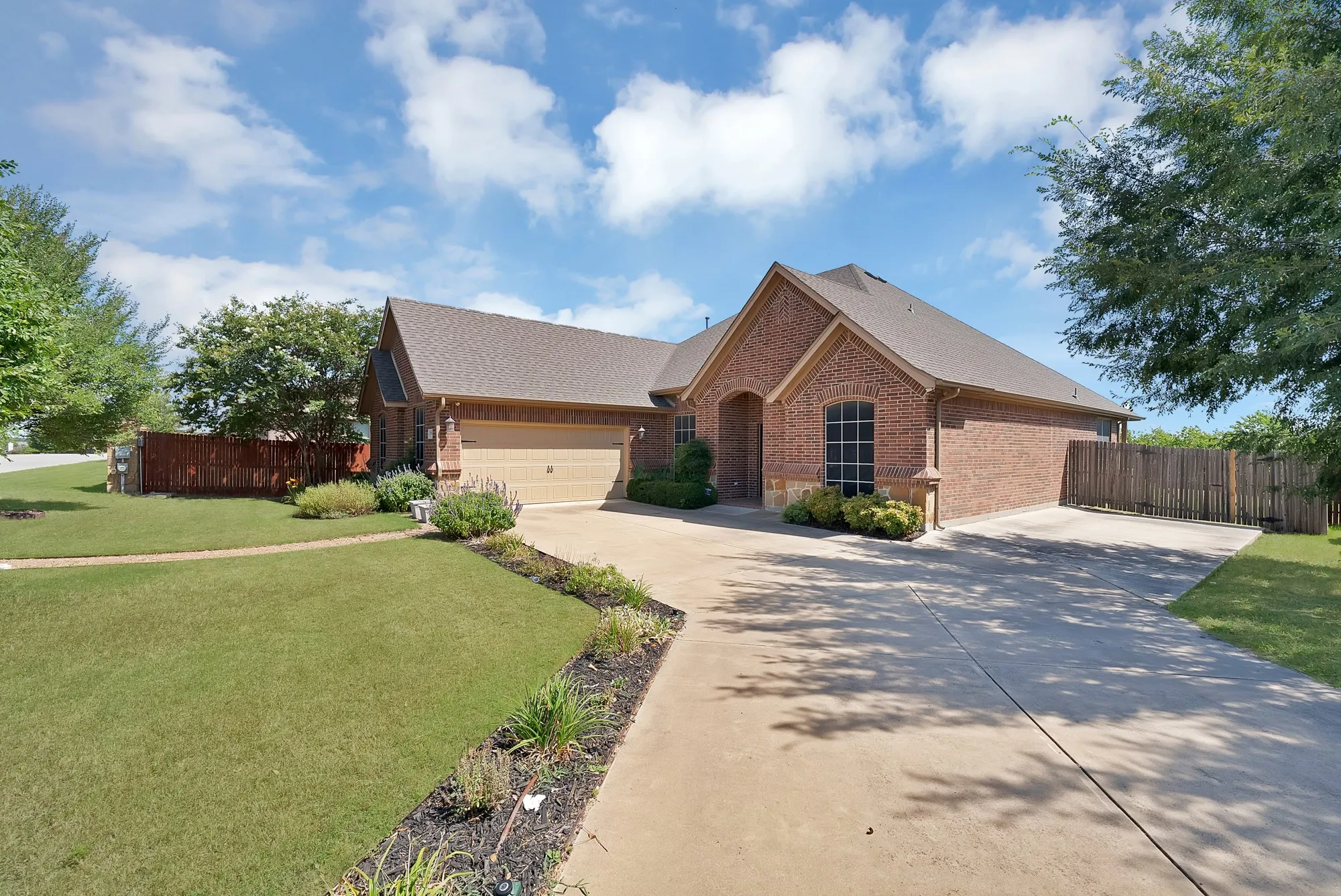 Extended driveway for parking options