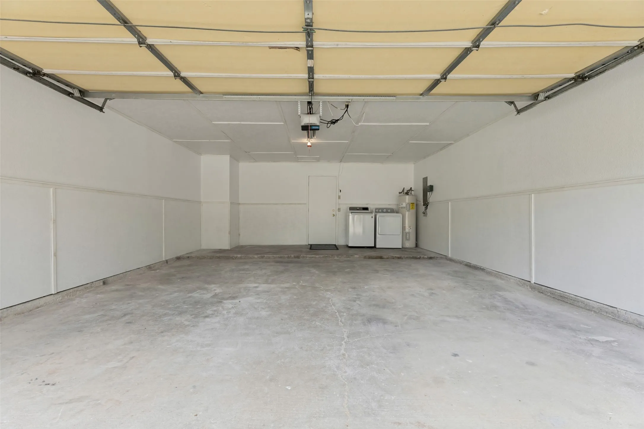 Freshly painted Garage