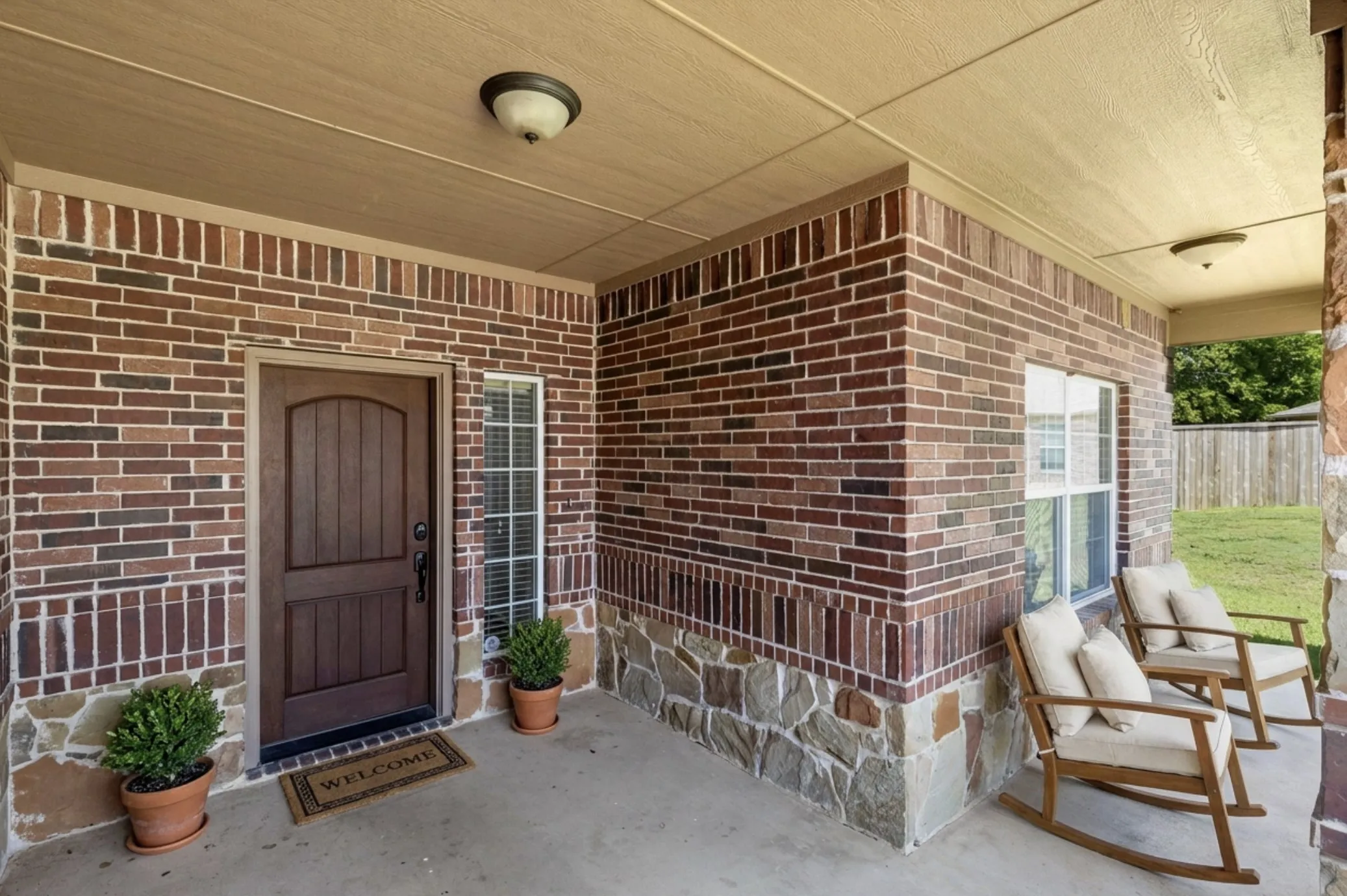 Large covered front porch