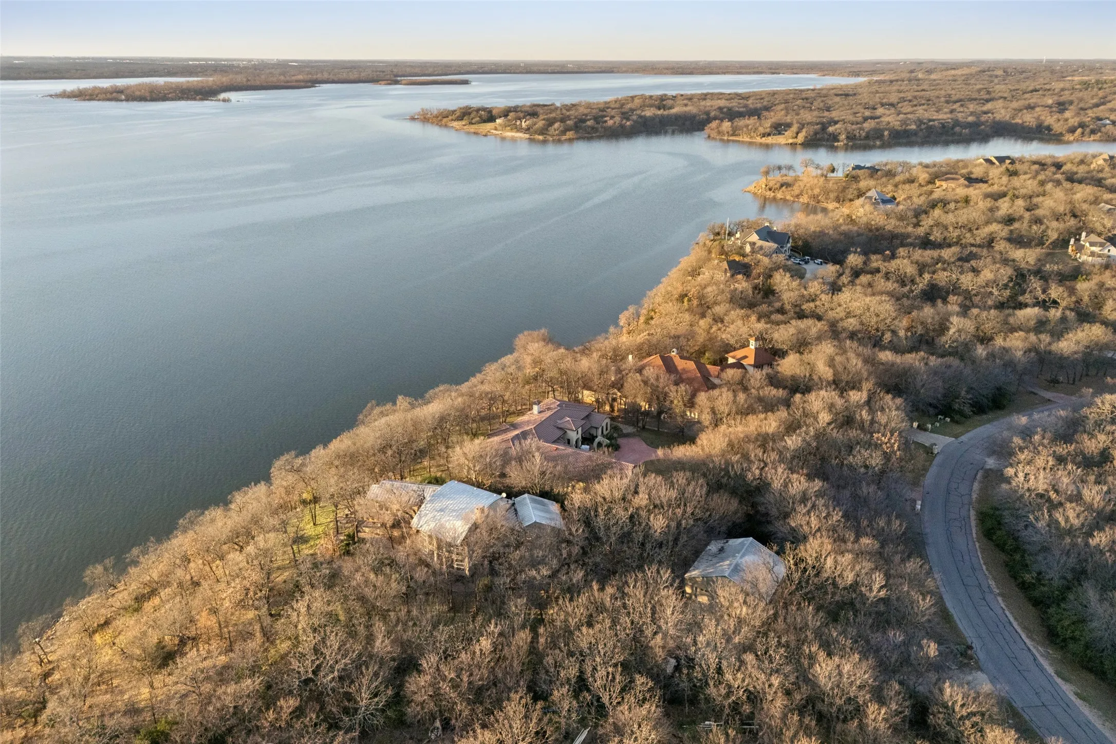 Elevated peninsula overlooking Lake Lewisville
