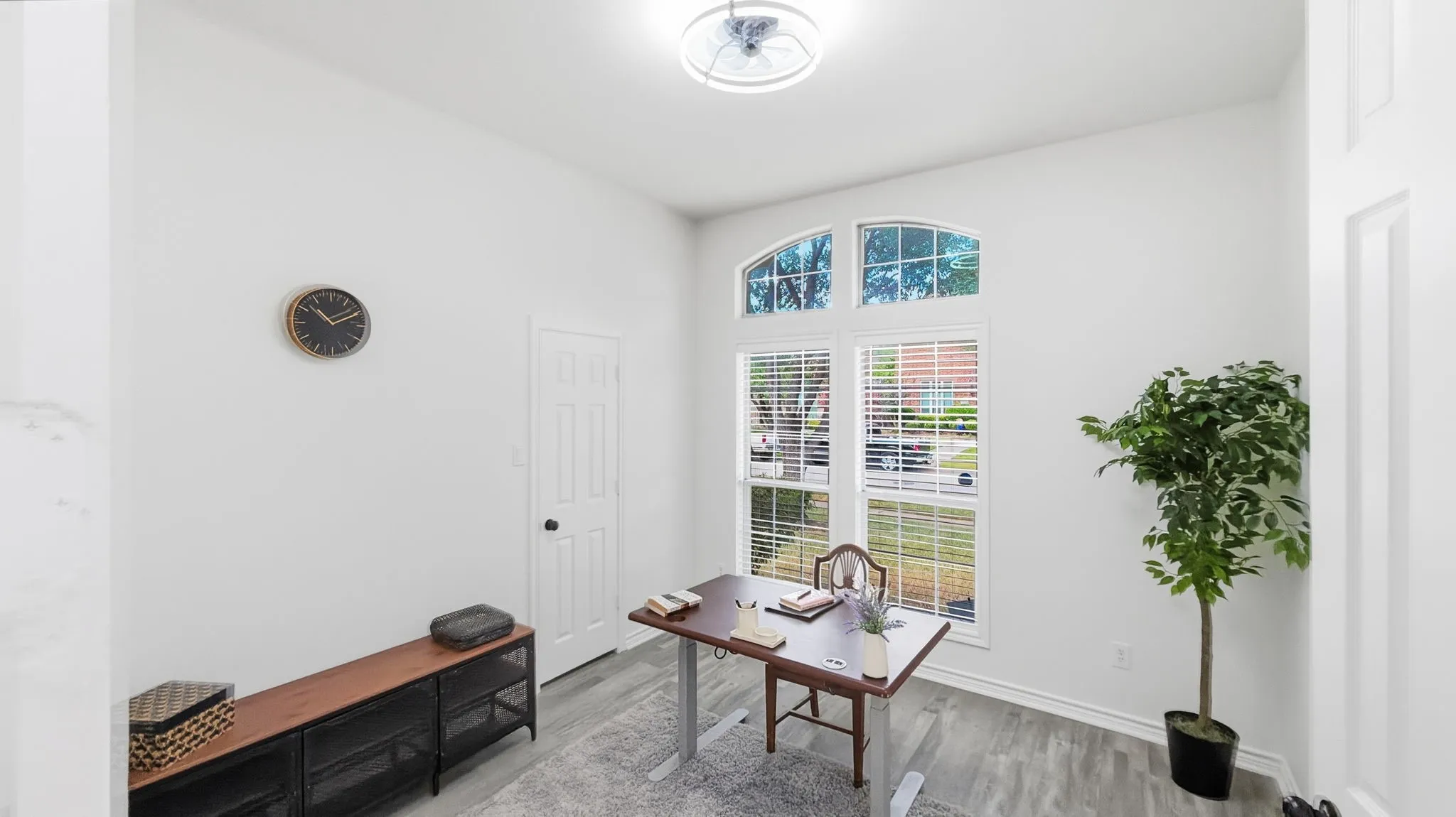 Staged as an office, but can be used for either bedroom or office