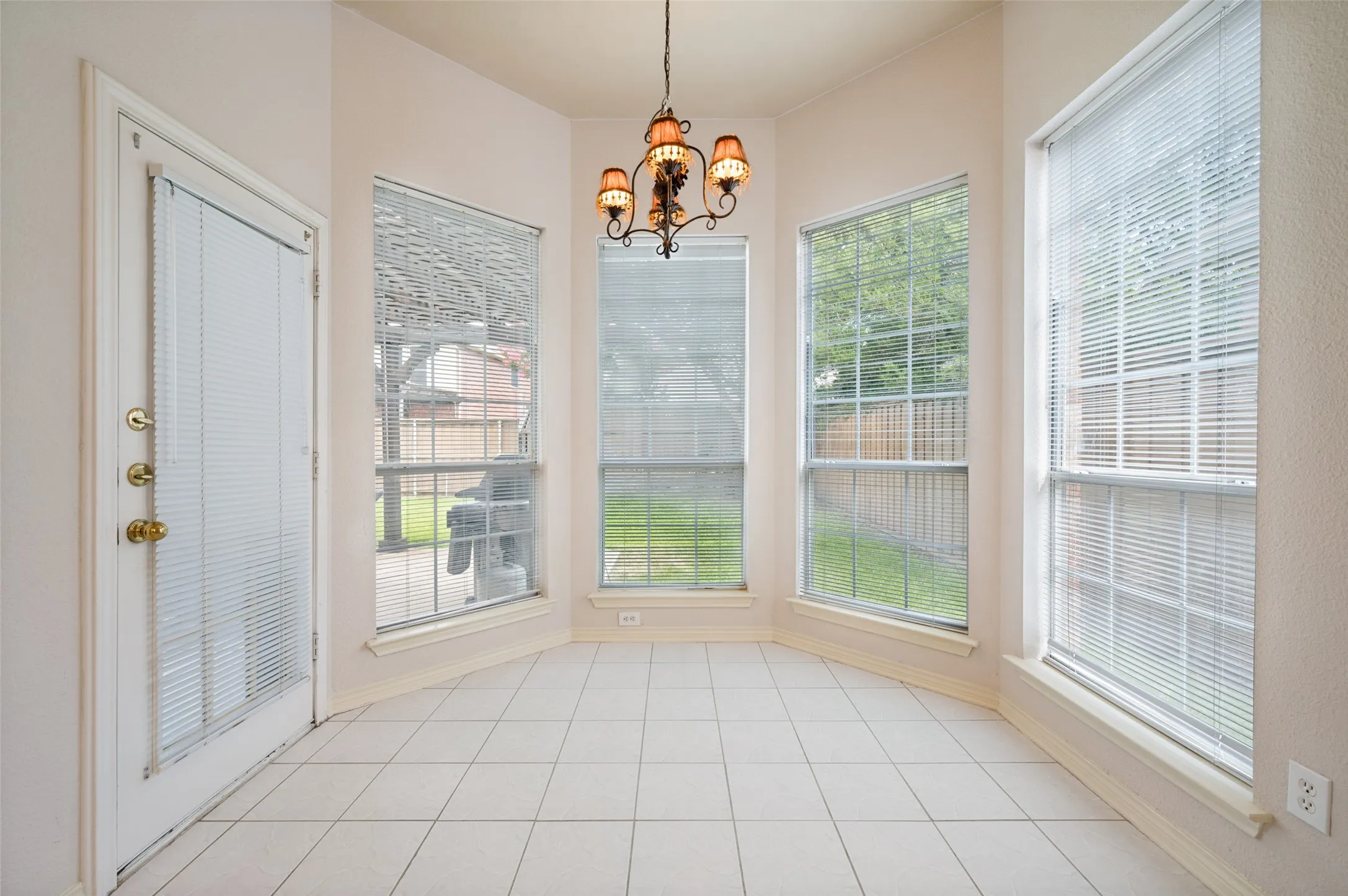 Eat-in kitchen.  Bay windows, lots of natural light.