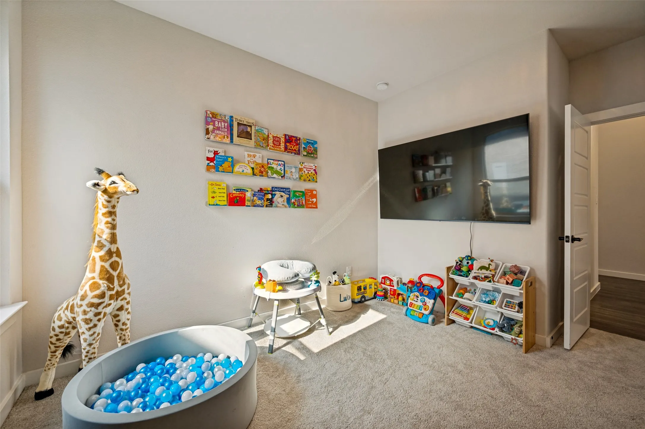 Fourth bedroom ensuite currently being used a playroom.