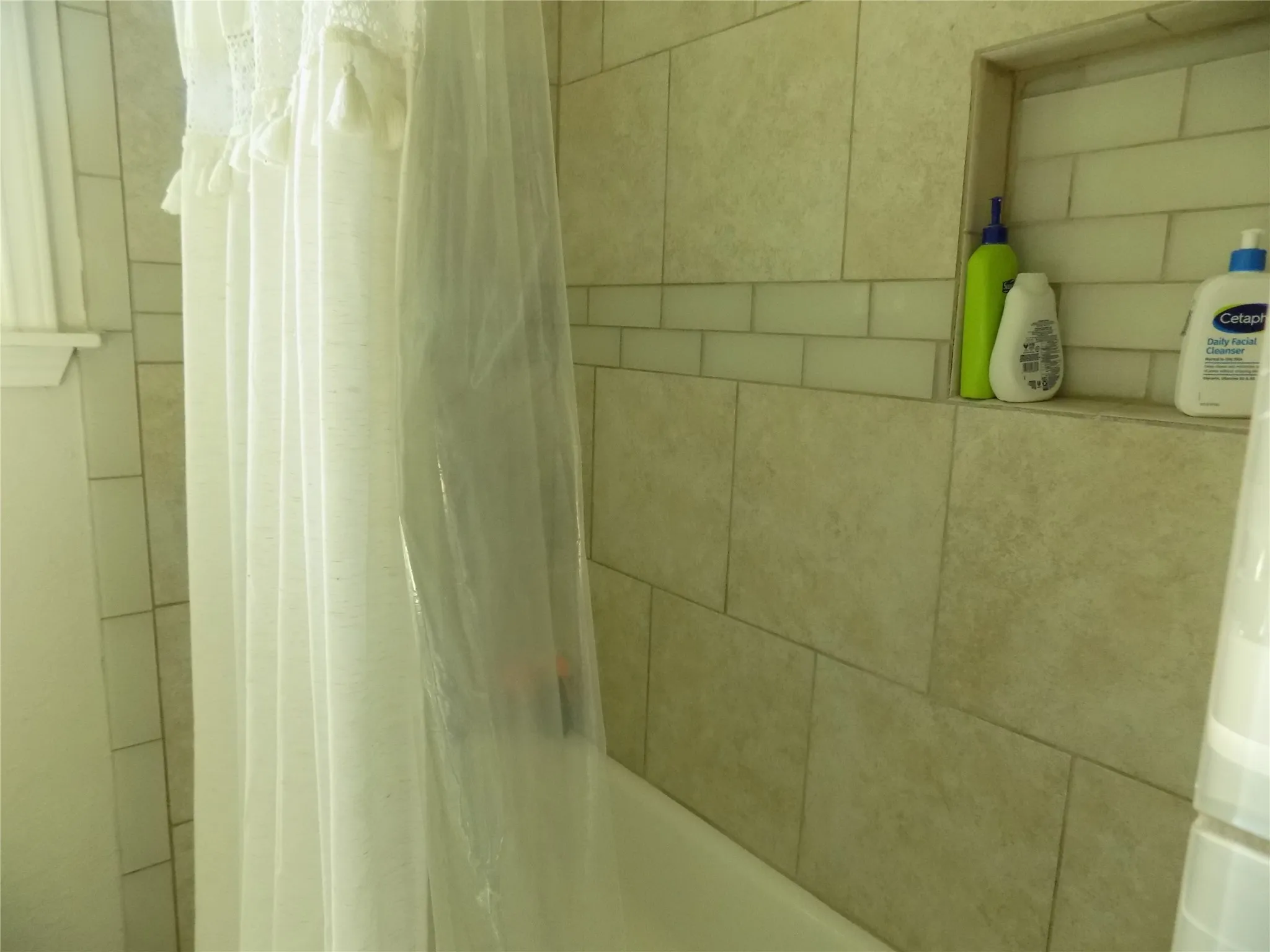 Guest bath room with lovely updates.