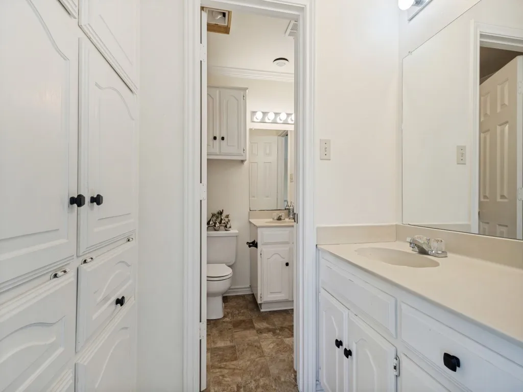 Upstairs bathroom accessible directly from primary bedroom or accessed from the loft as well.